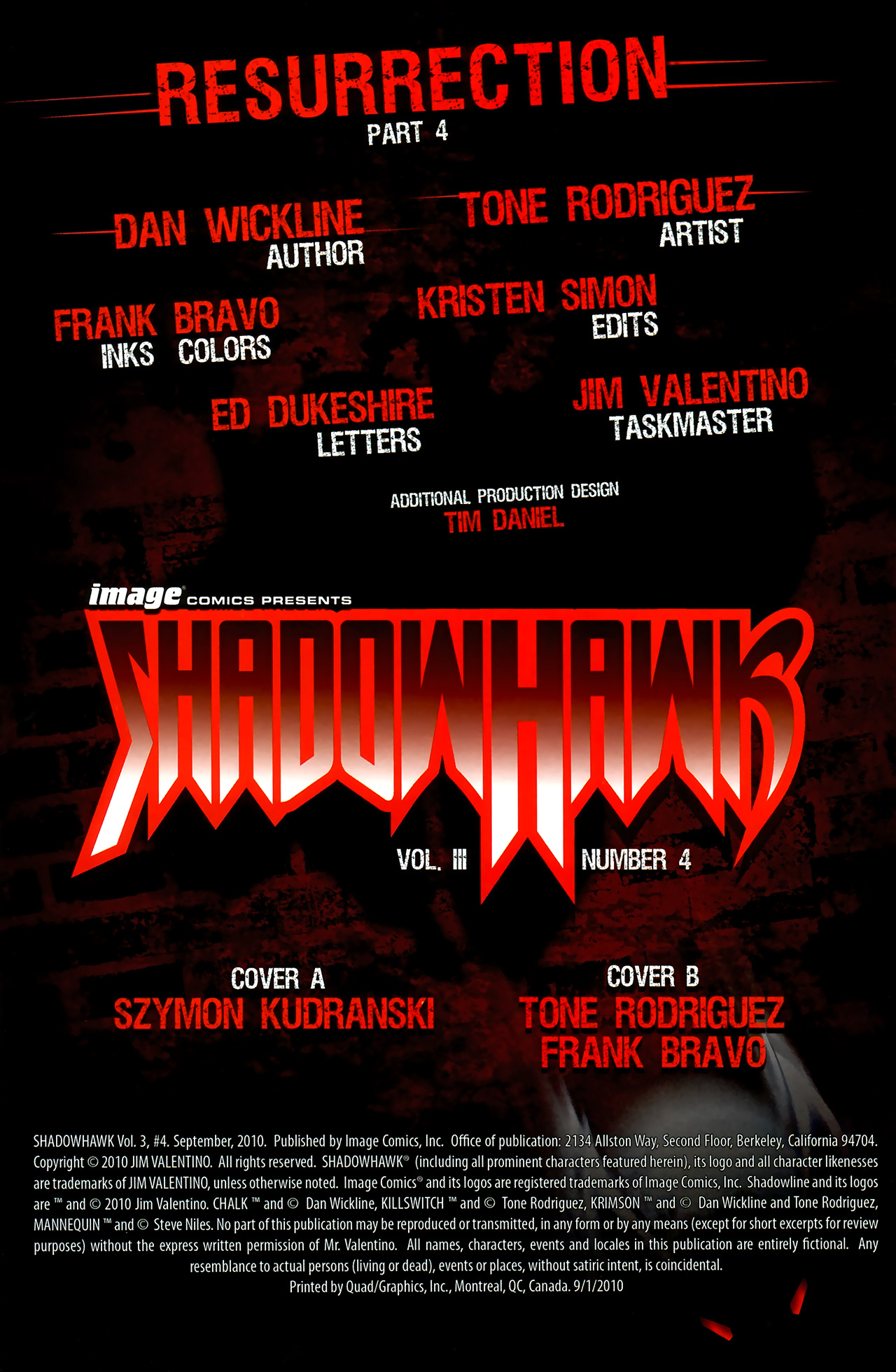 Read online ShadowHawk (2010) comic -  Issue #4 - 3