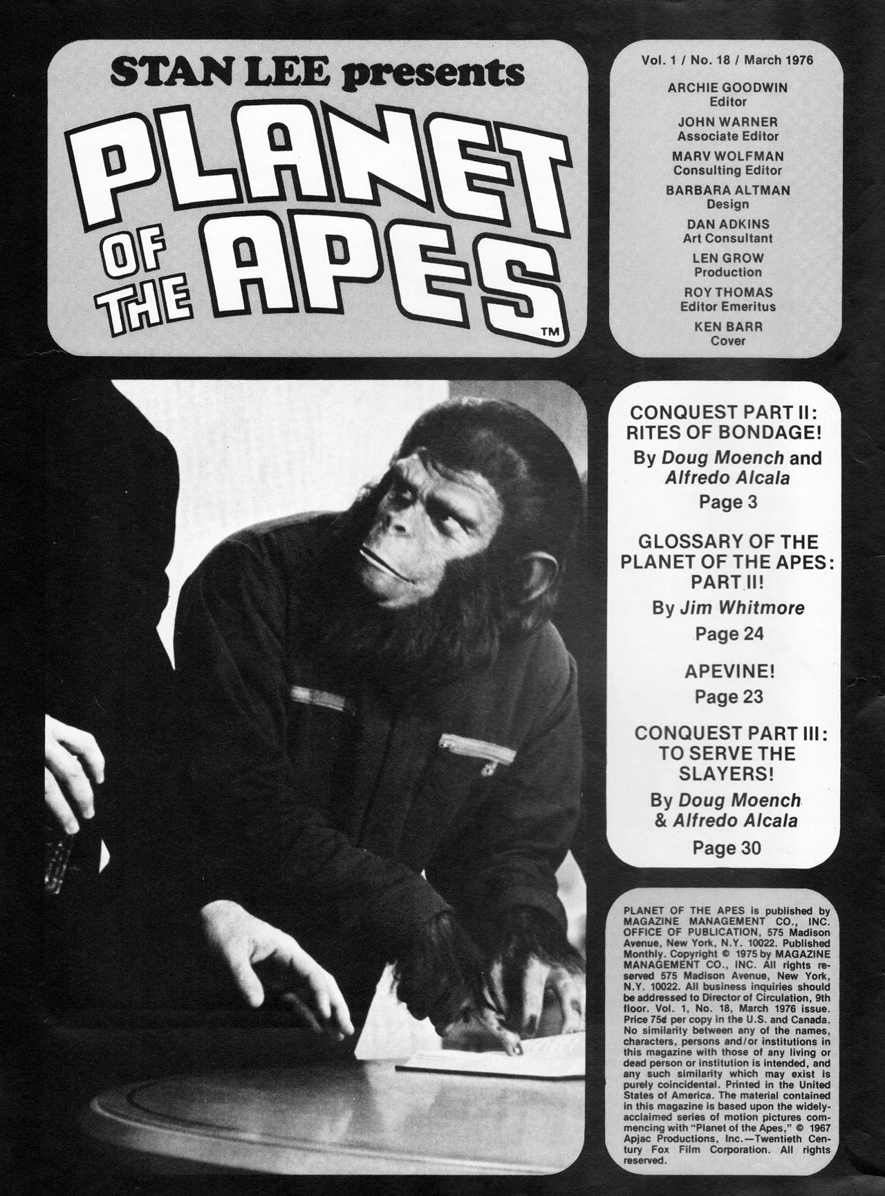 Read online Planet of the Apes comic -  Issue #18 - 2