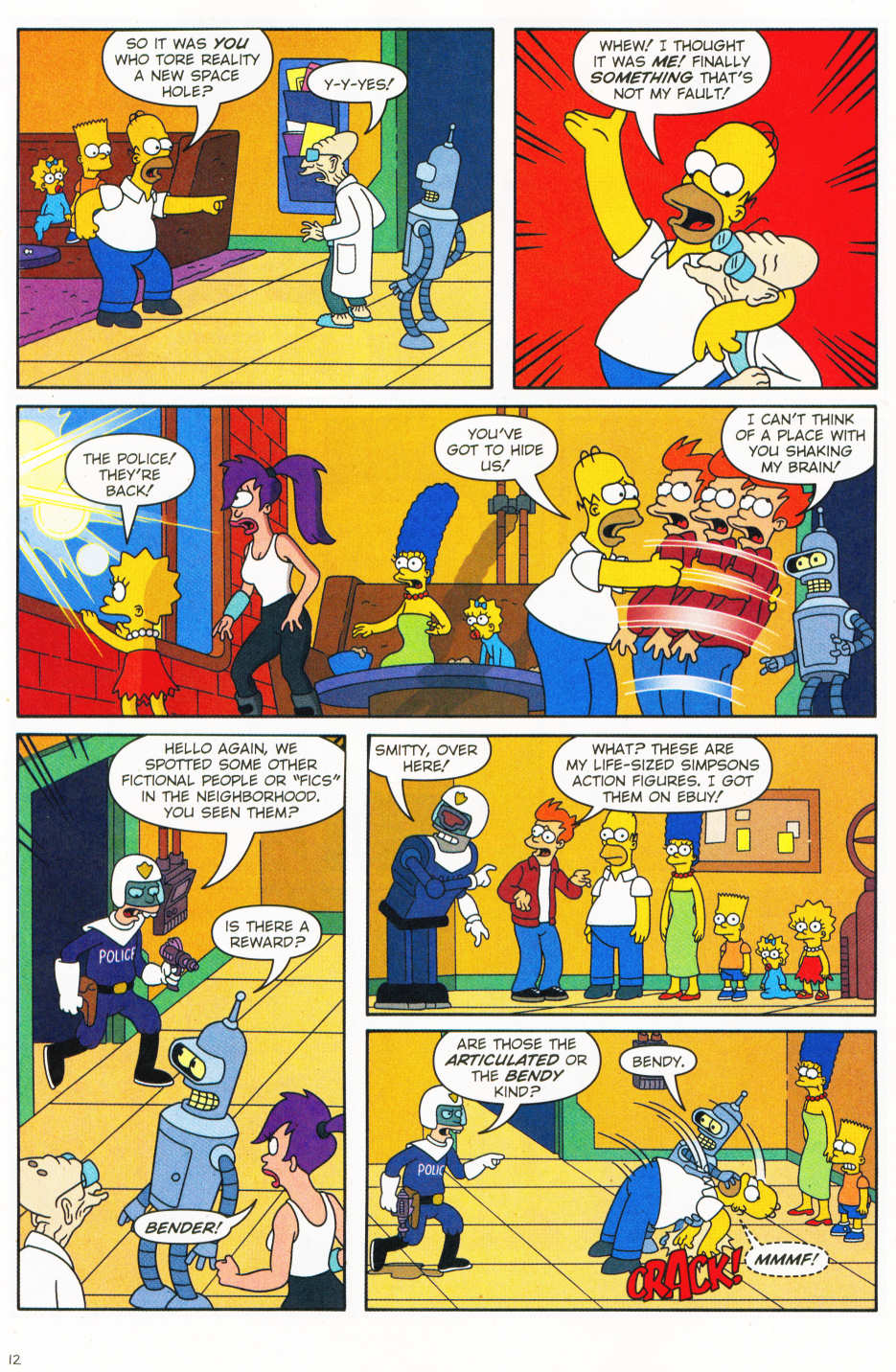 Read online The Simpsons/Futurama Crossover Crisis II comic -  Issue #1 - 13