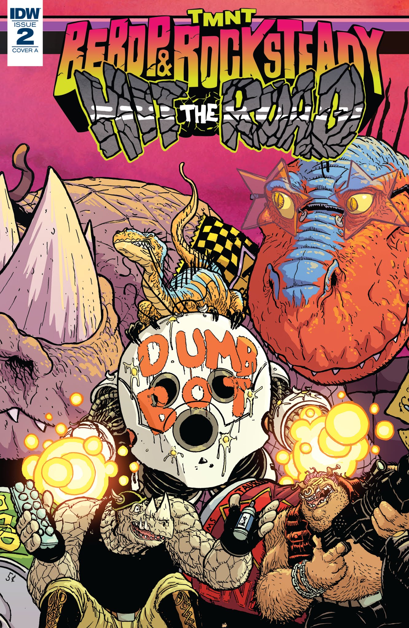 Read online Teenage Mutant Ninja Turtles: Bebop & Rocksteady Hit the Road comic -  Issue #2 - 1