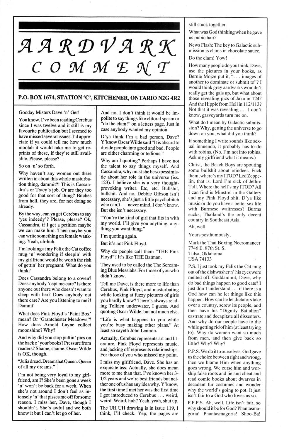 Read online Cerebus comic -  Issue #130 - 20