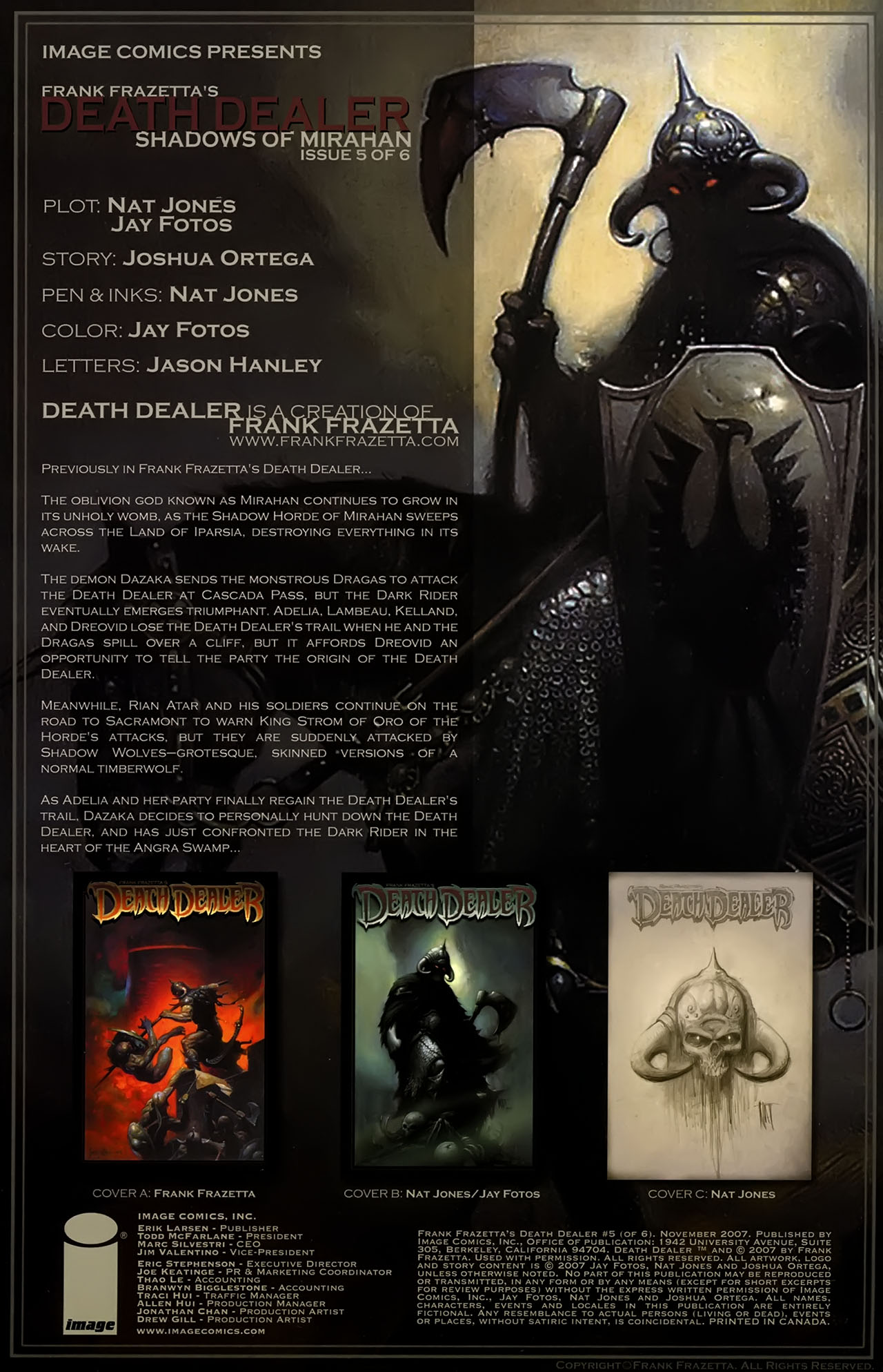 Read online Frank Frazetta's Death Dealer comic -  Issue #5 - 2