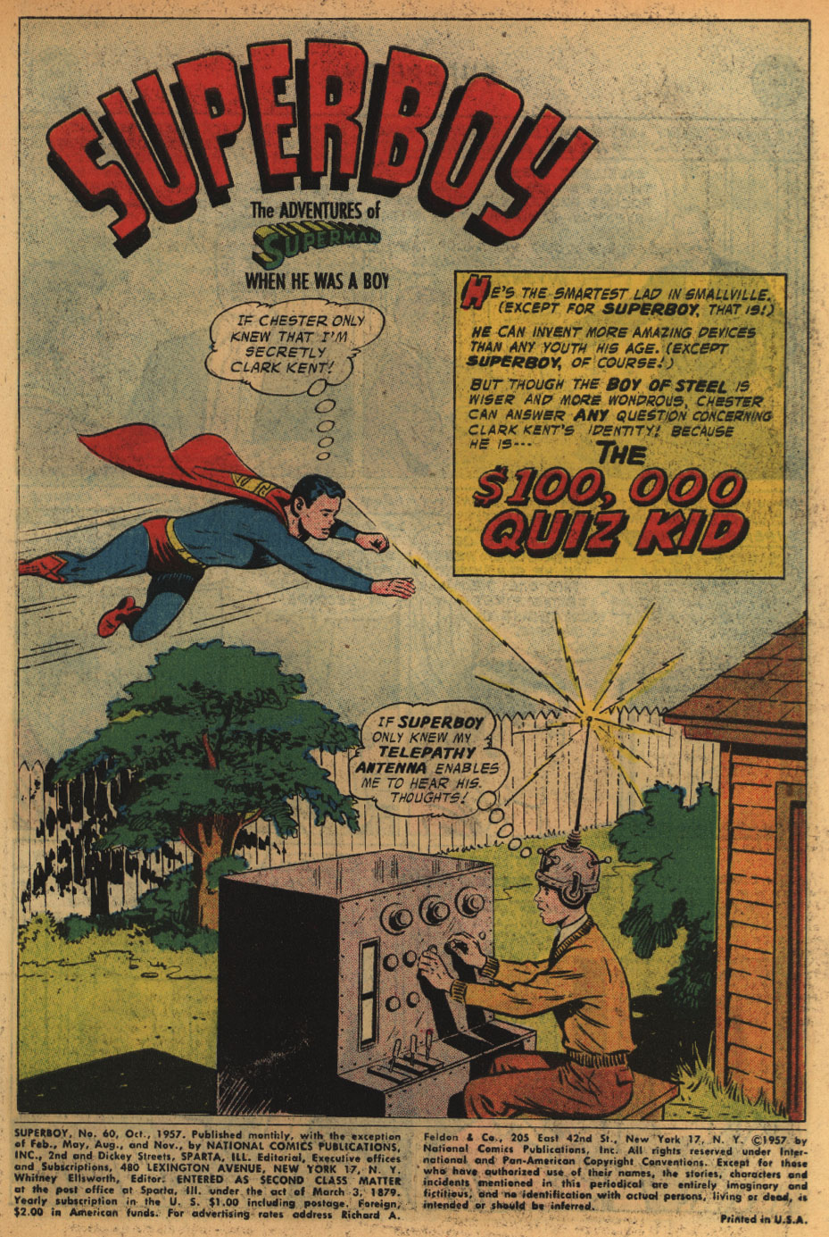 Read online Superboy (1949) comic -  Issue #60 - 2