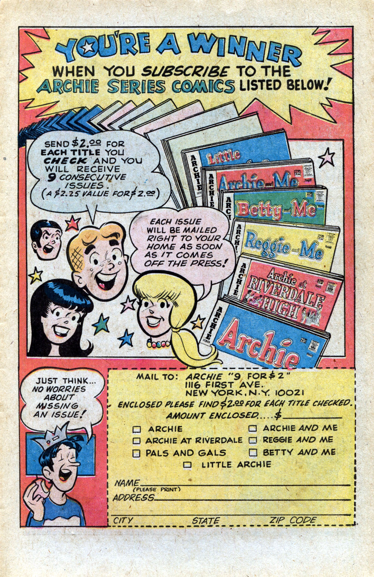 Read online Archie Giant Series Magazine comic -  Issue #233 - 11