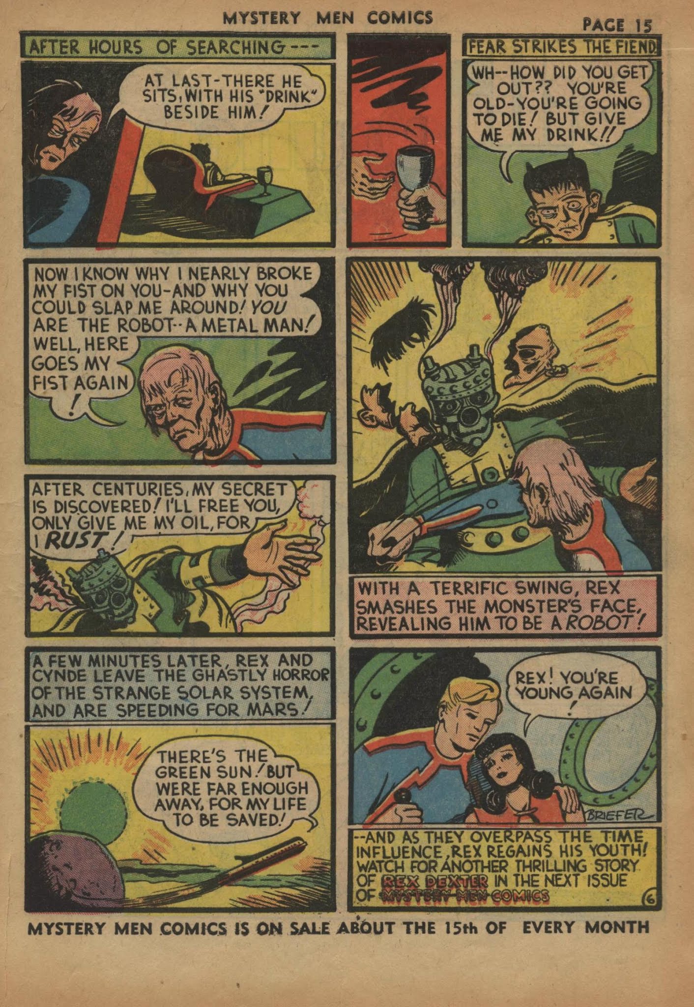 Read online Mystery Men Comics comic -  Issue #5 - 17