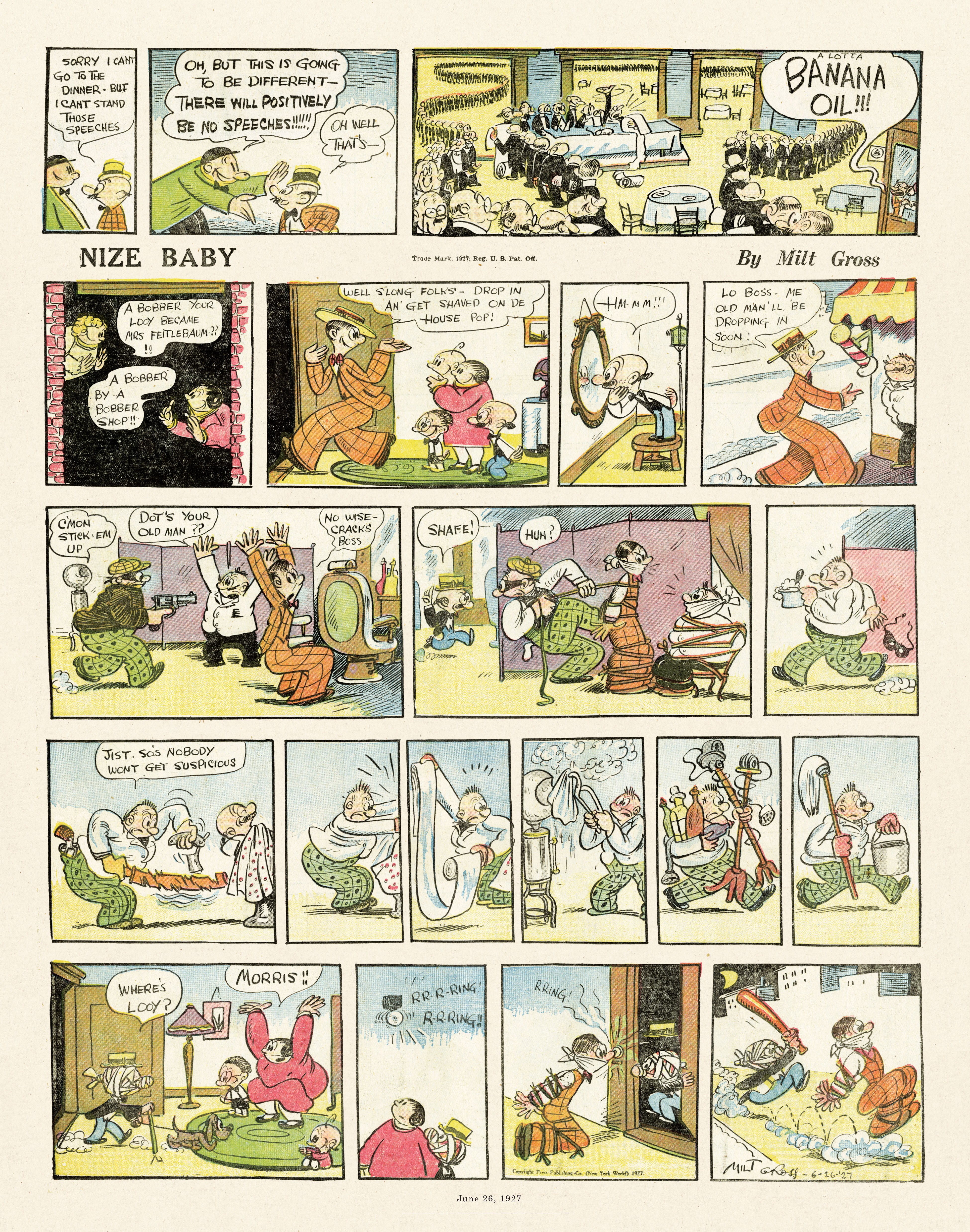 Read online Gross Exaggerations: The Meshuga Comic Strips of Milt Gross comic -  Issue # TPB - 40