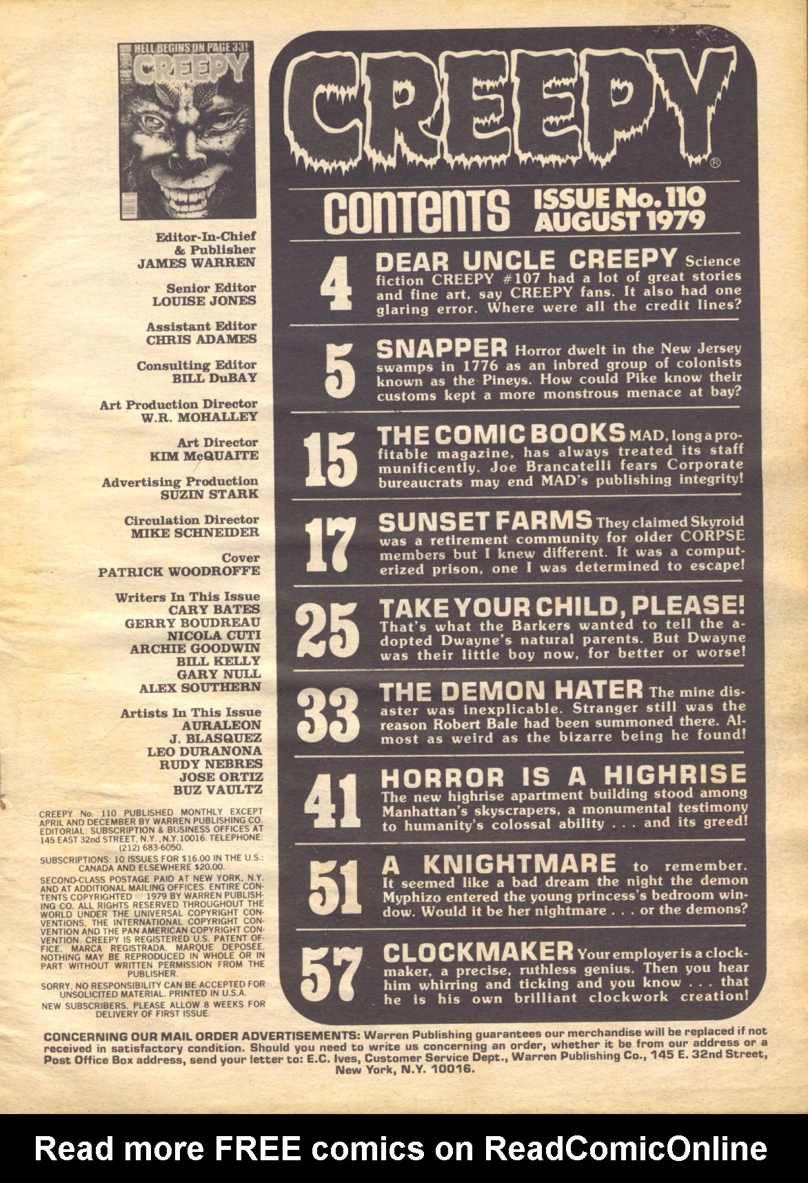 Read online Creepy (1964) comic -  Issue #110 - 3