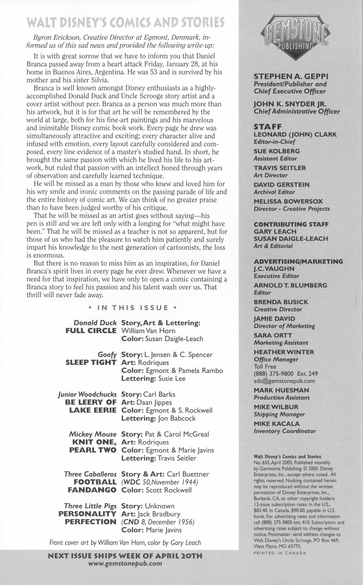 Read online Walt Disney's Comics and Stories comic -  Issue #655 - 2