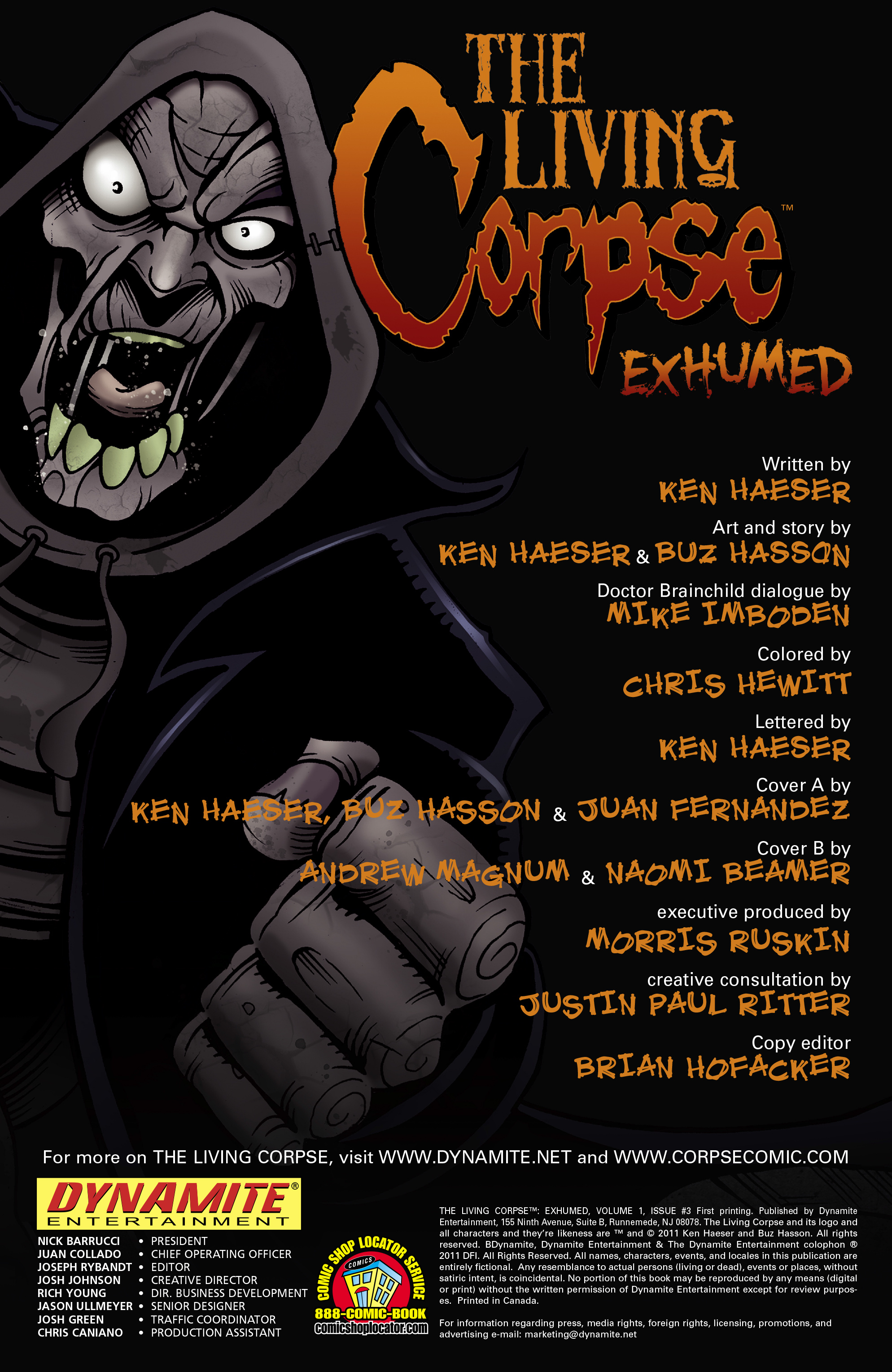 Read online The Living Corpse: Exhumed comic -  Issue #3 - 2