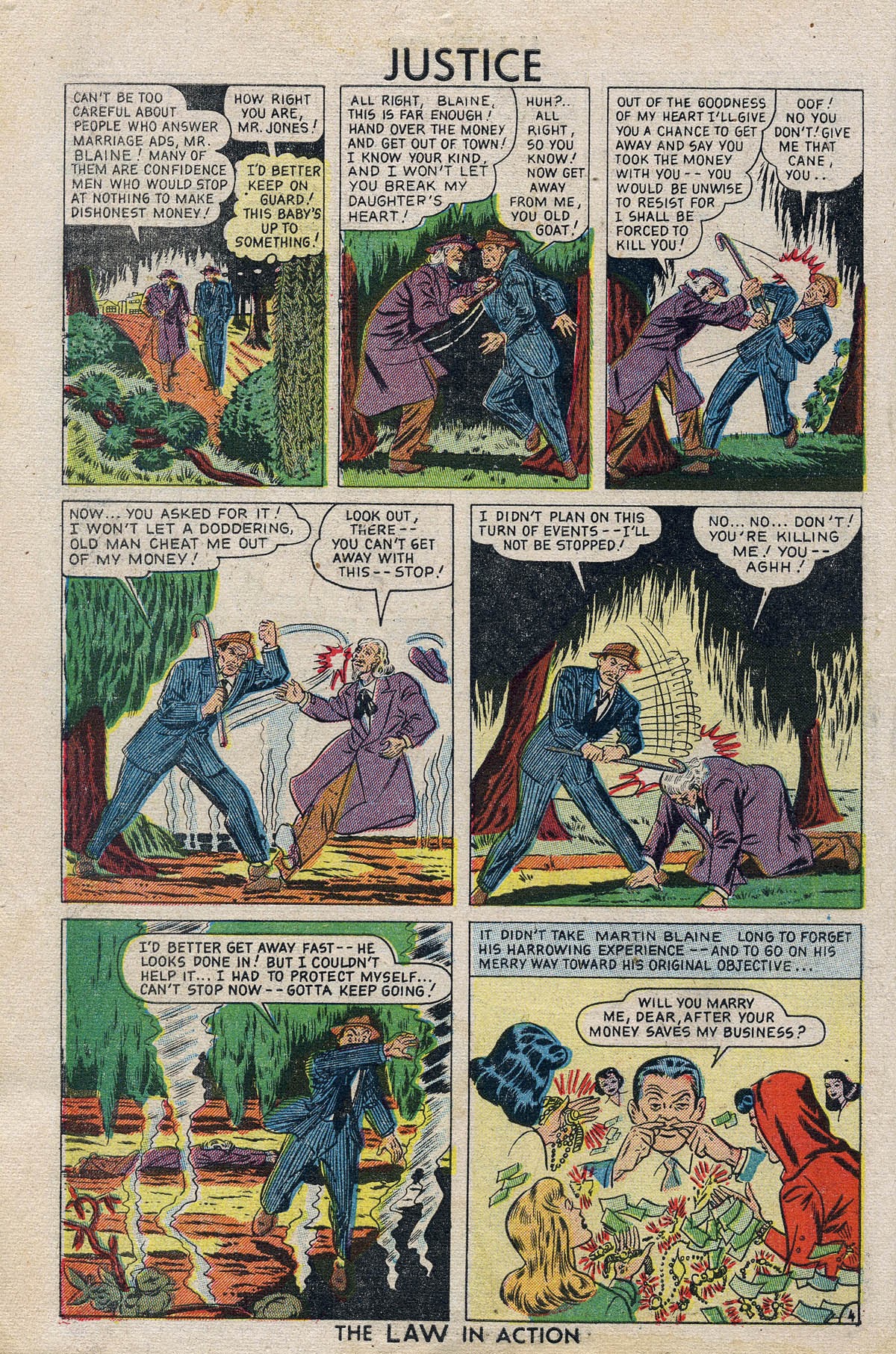 Read online Justice (1947) comic -  Issue #12 - 6