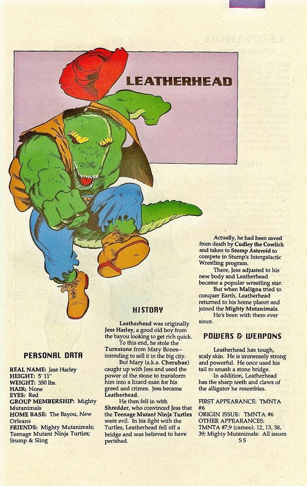 Read online Teenage Mutant Ninja Turtles Mutant Universe Sourcebook comic -  Issue #1 - 39