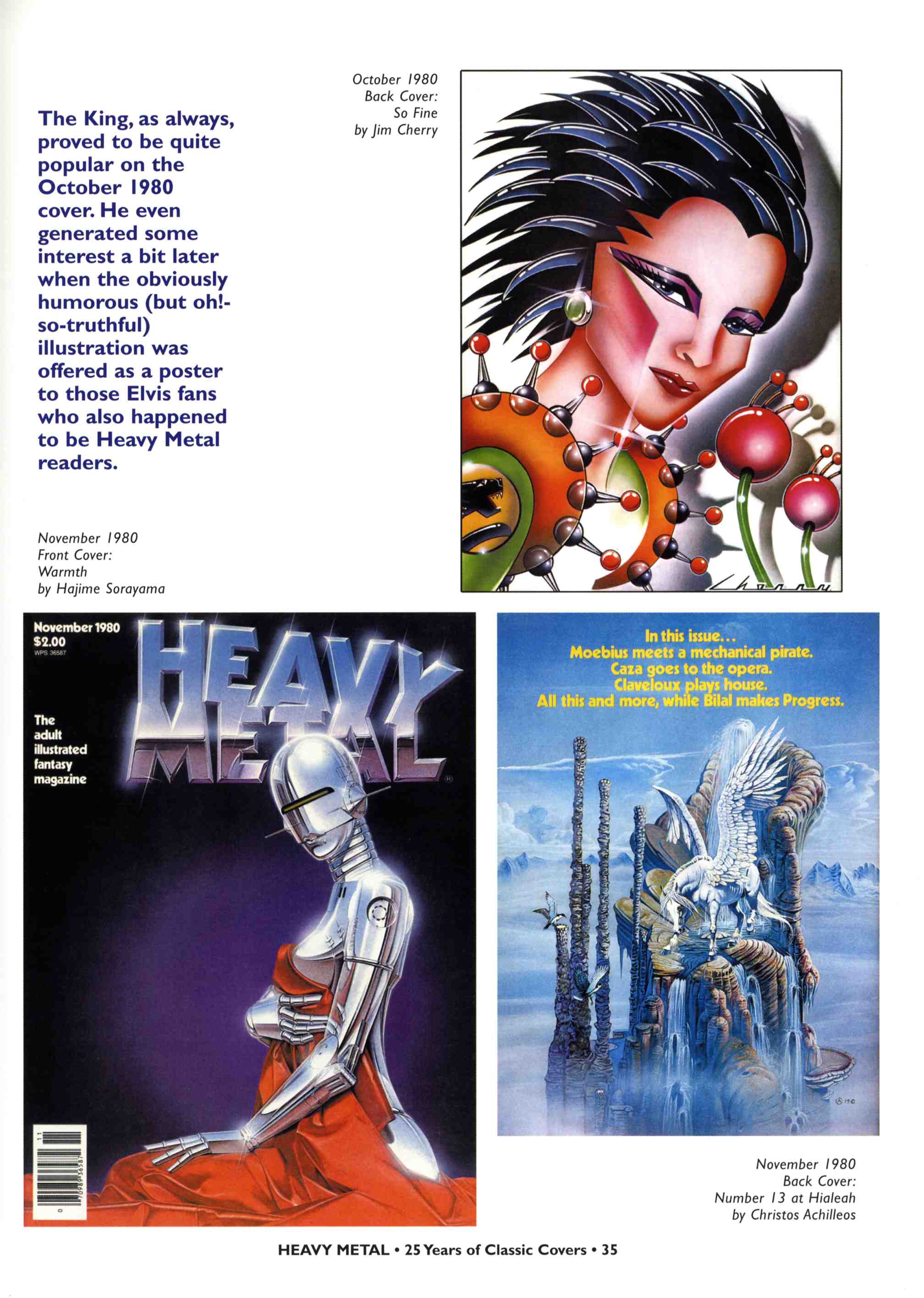 Read online Heavy Metal: 25 Years of Classic Covers comic -  Issue # TPB - 41