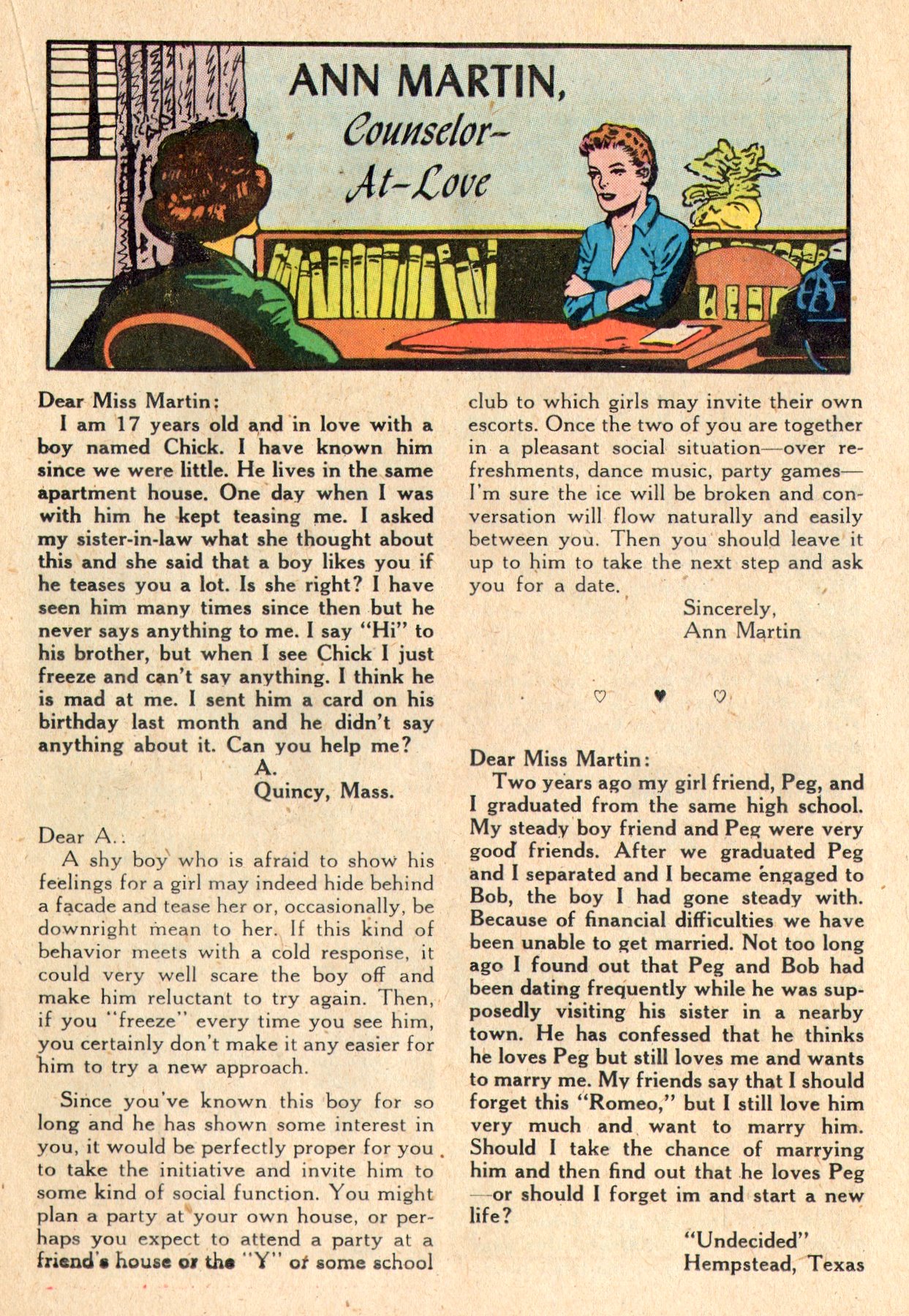 Read online Secret Hearts comic -  Issue #50 - 17