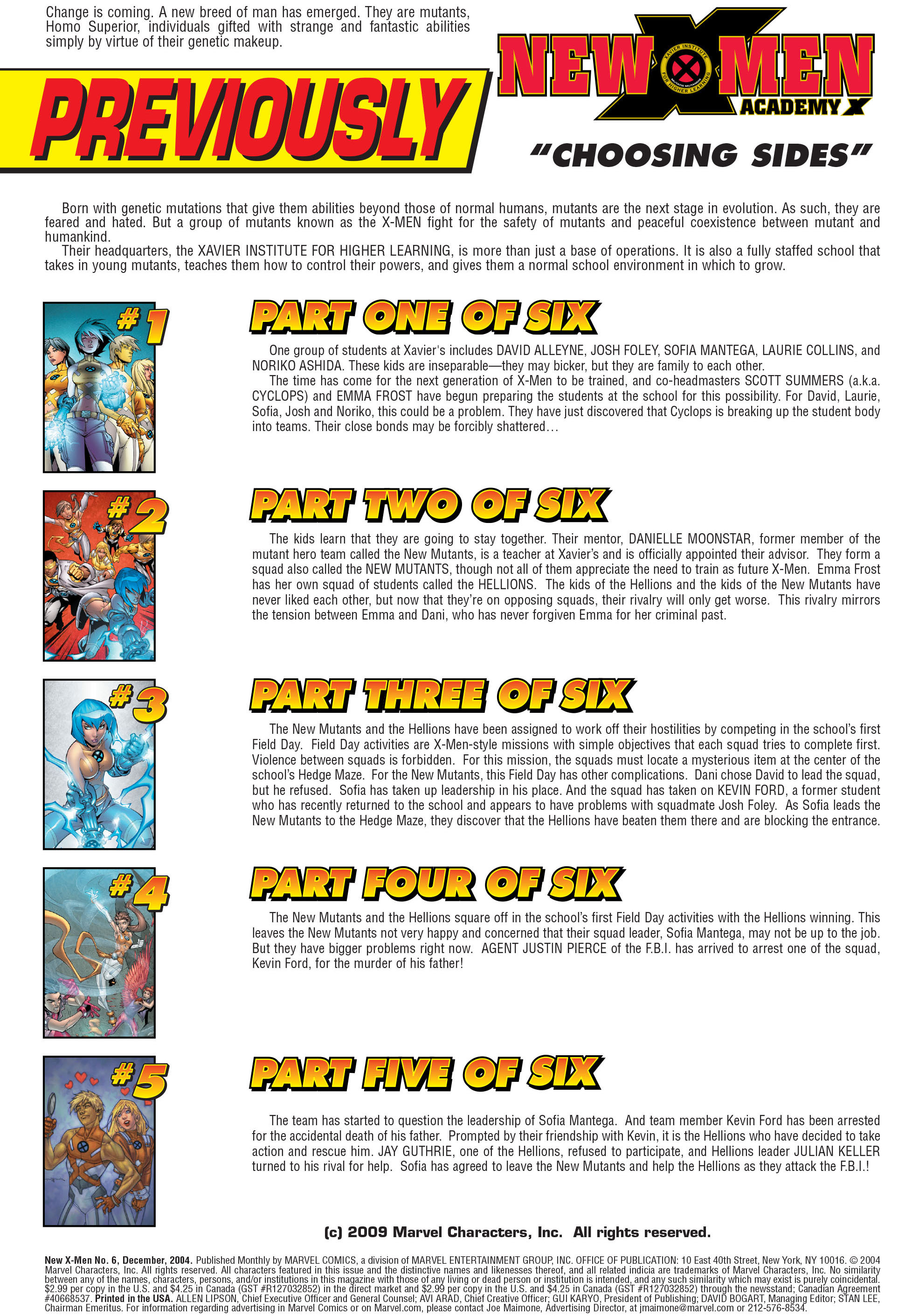 Read online New X-Men (2004) comic -  Issue #6 - 2
