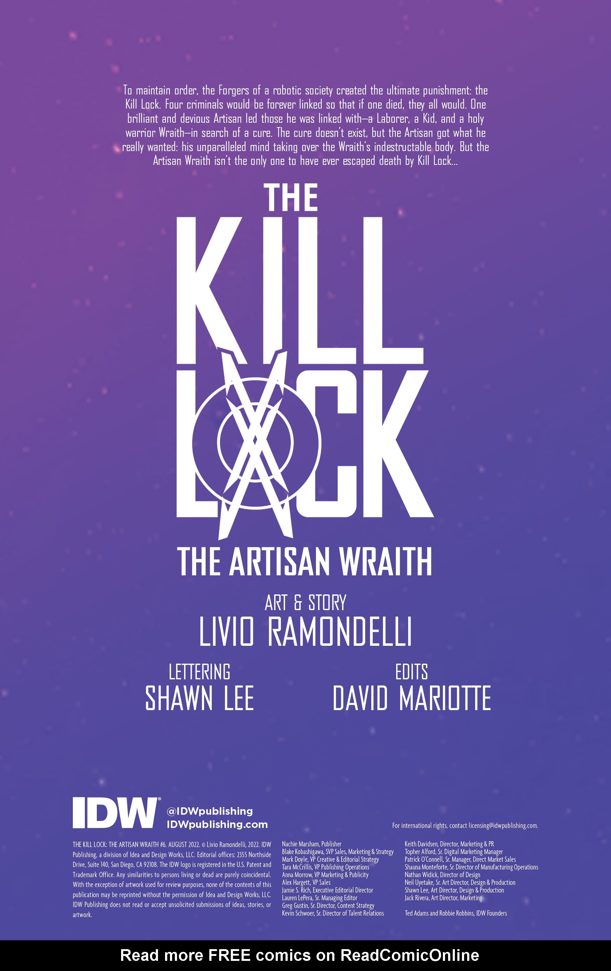 Read online The Kill Lock: The Artisan Wraith comic -  Issue #6 - 2
