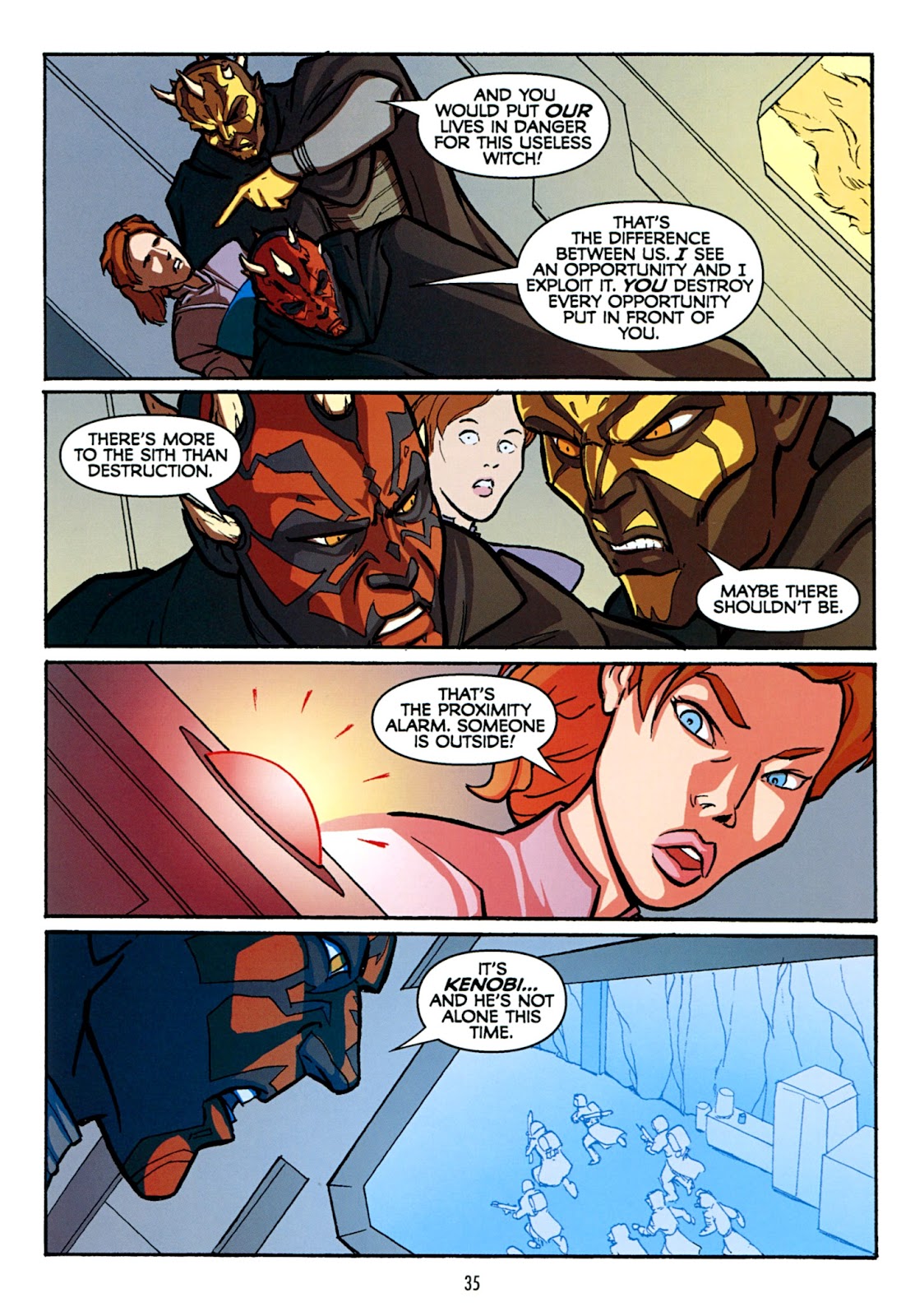 Star Wars: The Clone Wars - The Sith Hunters issue Full - Page 36