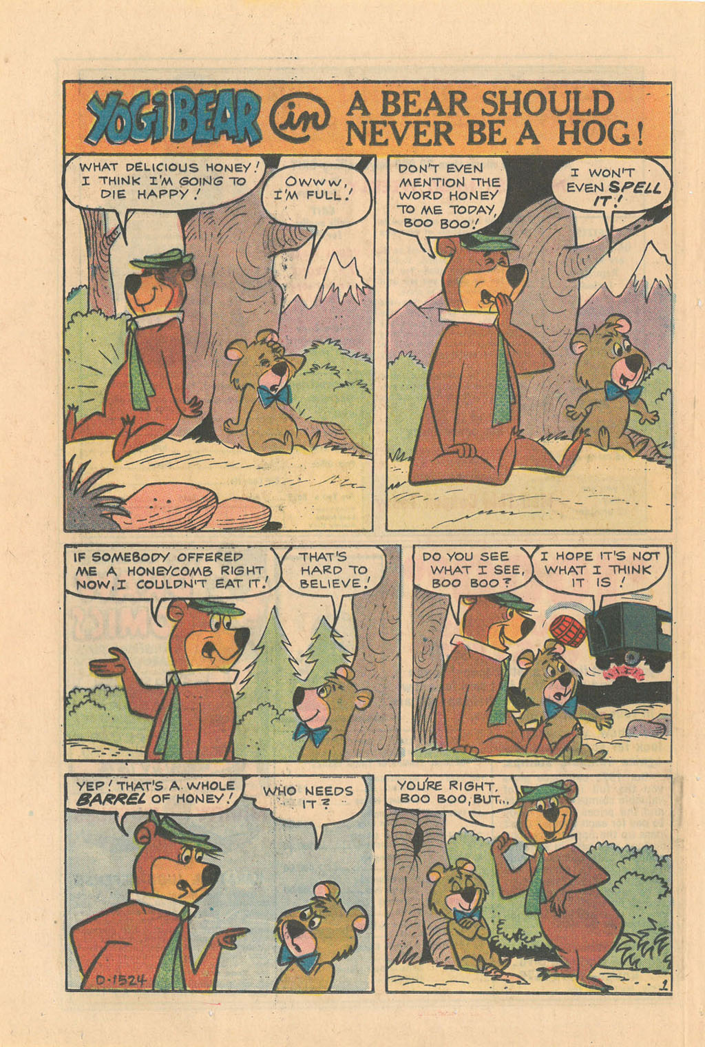 Read online Yogi Bear (1970) comic -  Issue #8 - 24