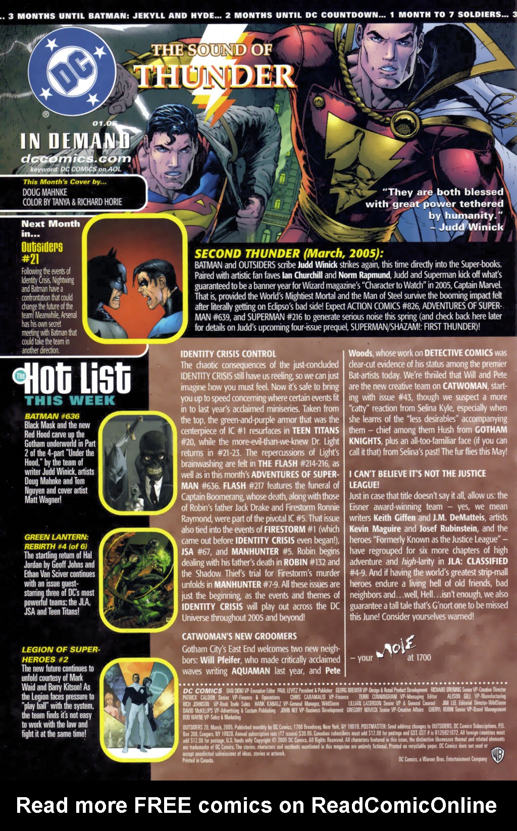Read online Outsiders (2003) comic -  Issue #20 - 23