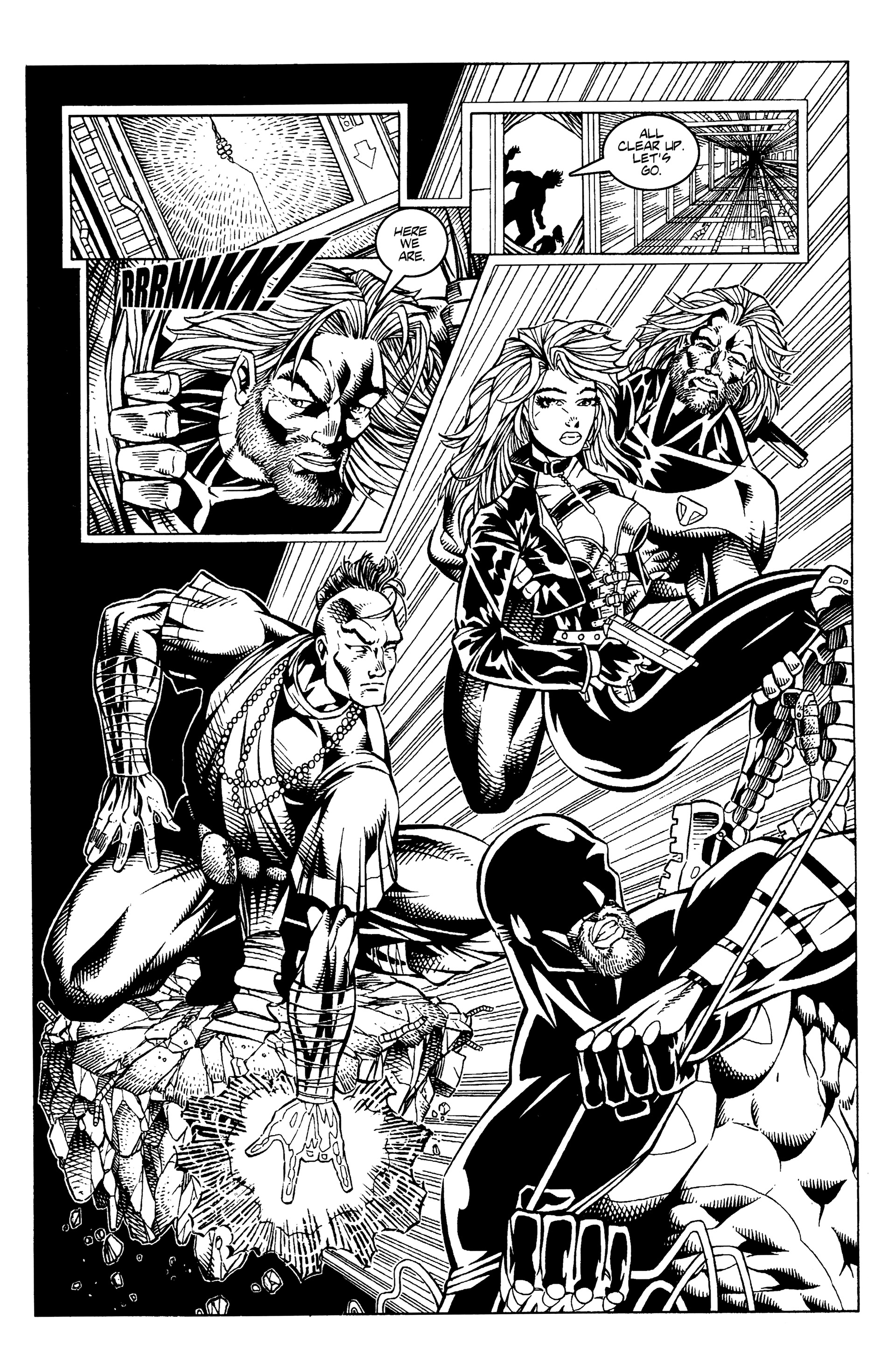 Read online Warrior Nun: Black & White comic -  Issue #10 - 8