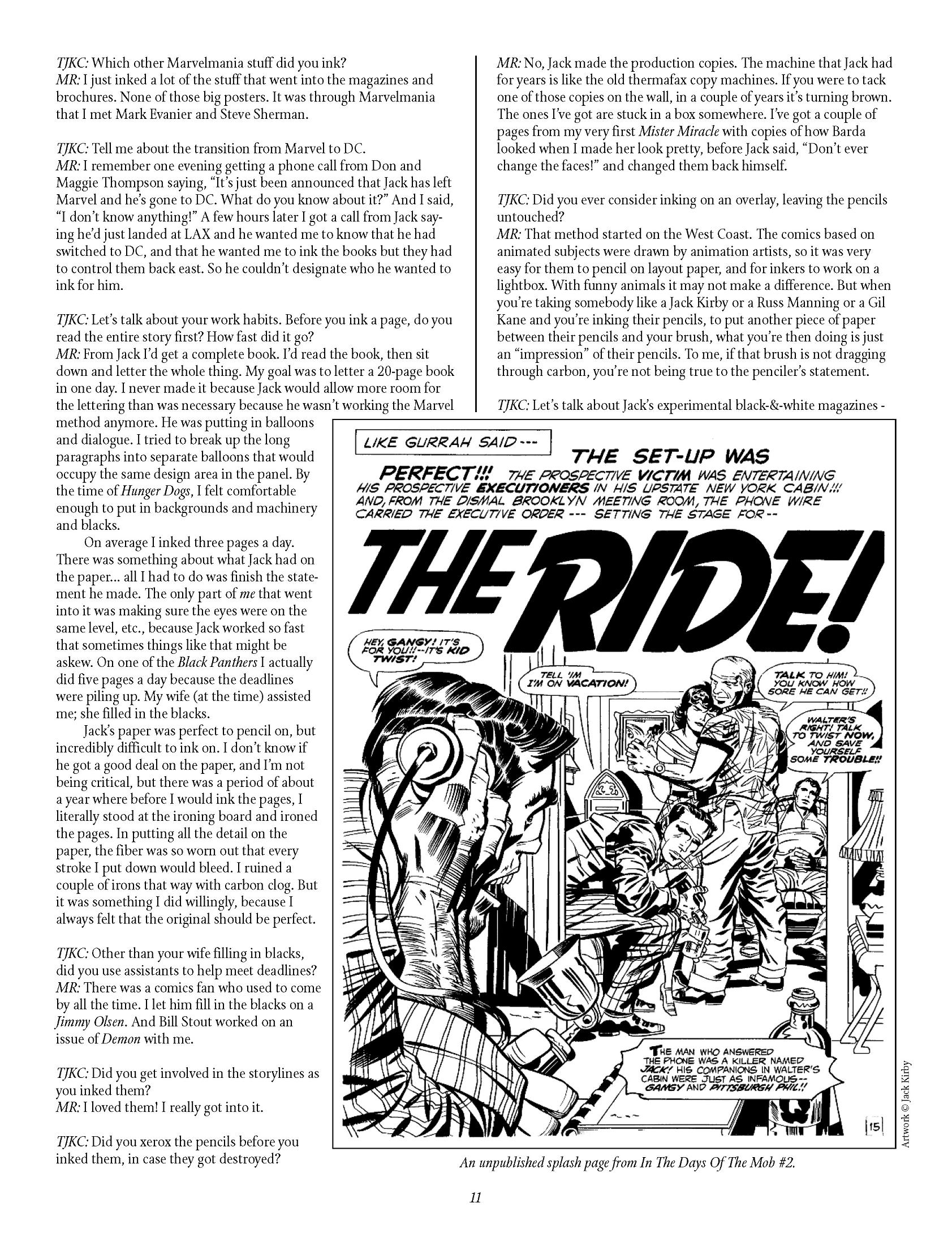 Read online The Jack Kirby Collector comic -  Issue #4 - 11