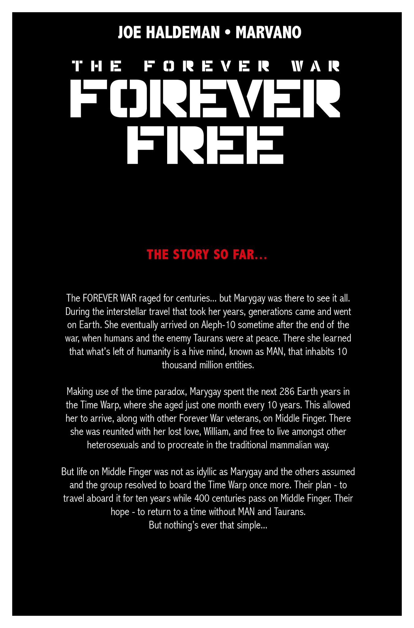 Read online The Forever War: Forever Free comic -  Issue #3 - 2