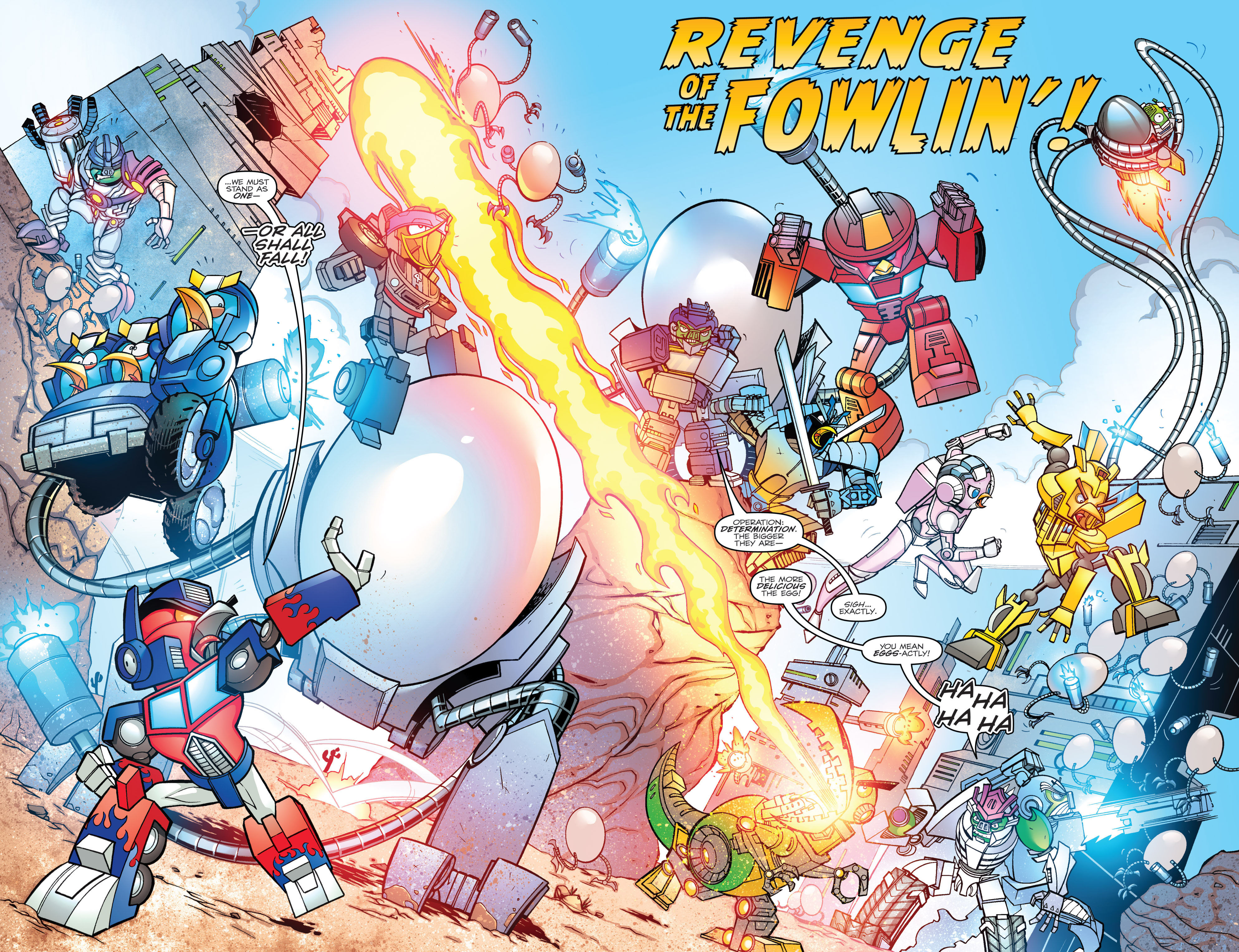 Read online Angry Birds Transformers comic -  Issue #3 - 4