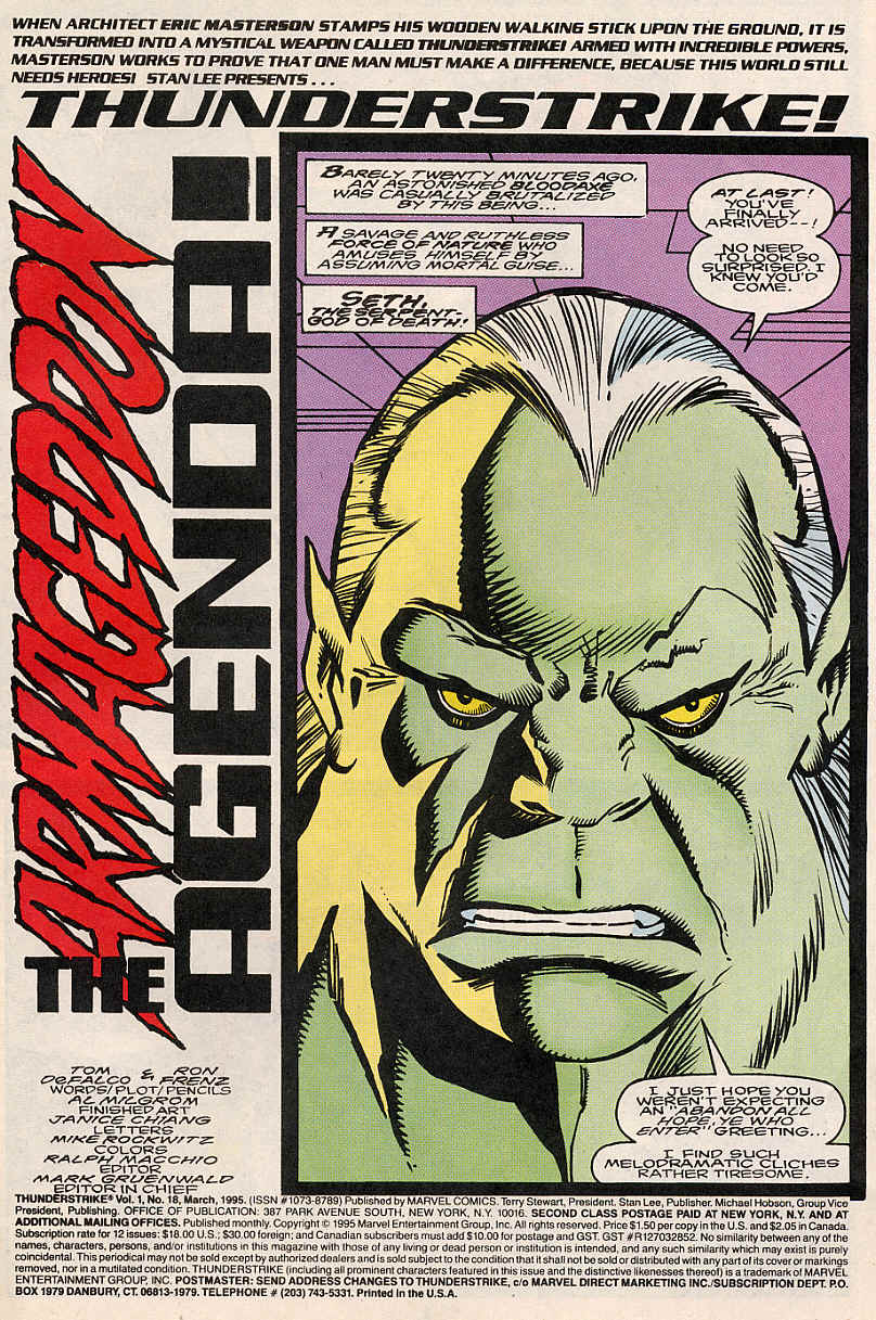 Read online Thunderstrike (1993) comic -  Issue #18 - 2