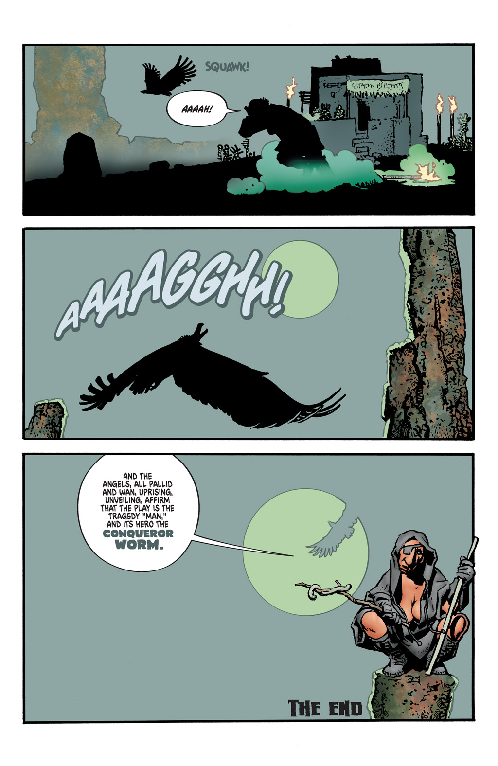 Read online Edgar Allan Poe's The Conqueror Worm comic -  Issue # Full - 24