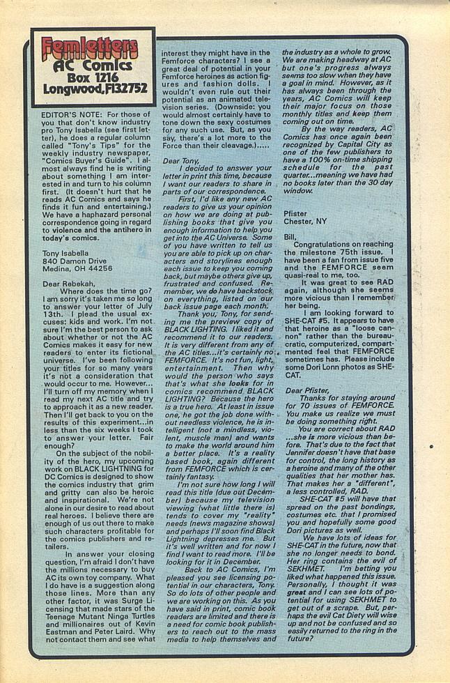 Read online Femforce comic -  Issue #77 - 29