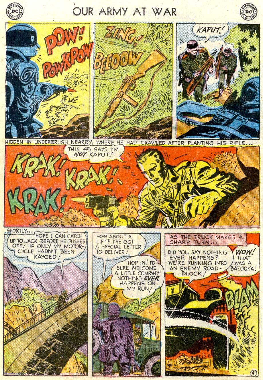 Read online Our Army at War (1952) comic -  Issue #33 - 16