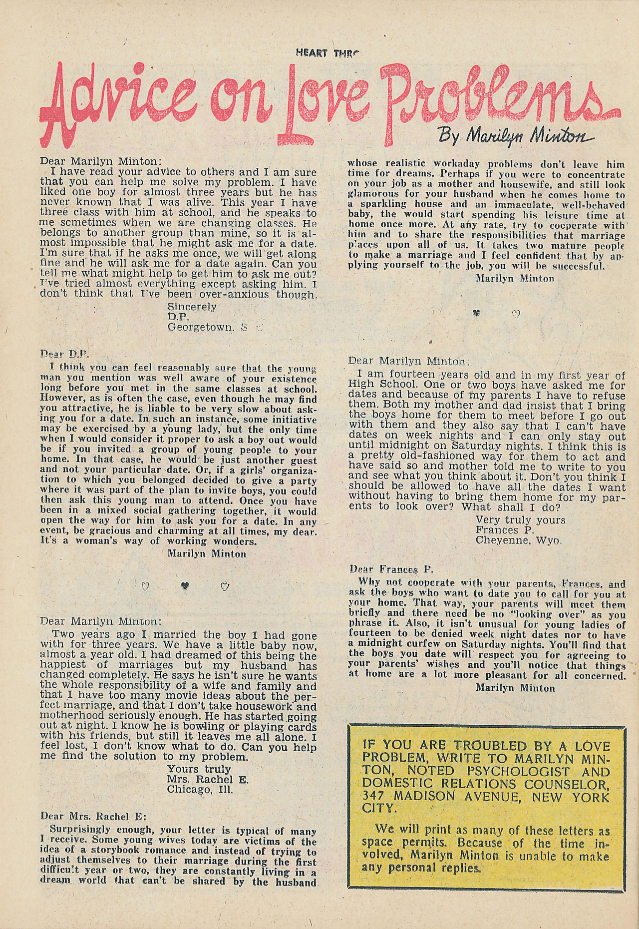 Read online Heart Throbs comic -  Issue #17 - 26