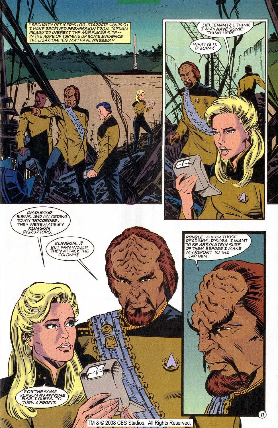 Read online Star Trek: The Next Generation - Shadowheart comic -  Issue #1 - 11