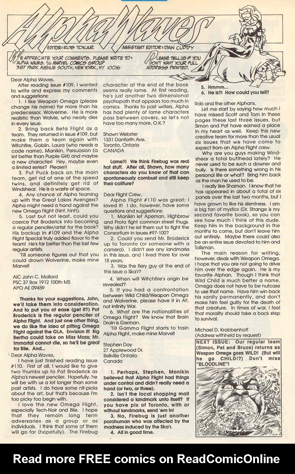 Read online Alpha Flight (1983) comic -  Issue #113 - 24