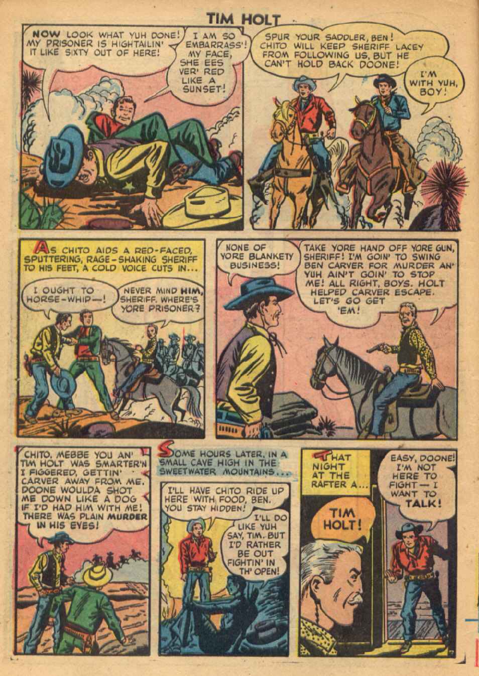Read online Tim Holt comic -  Issue #8 - 8