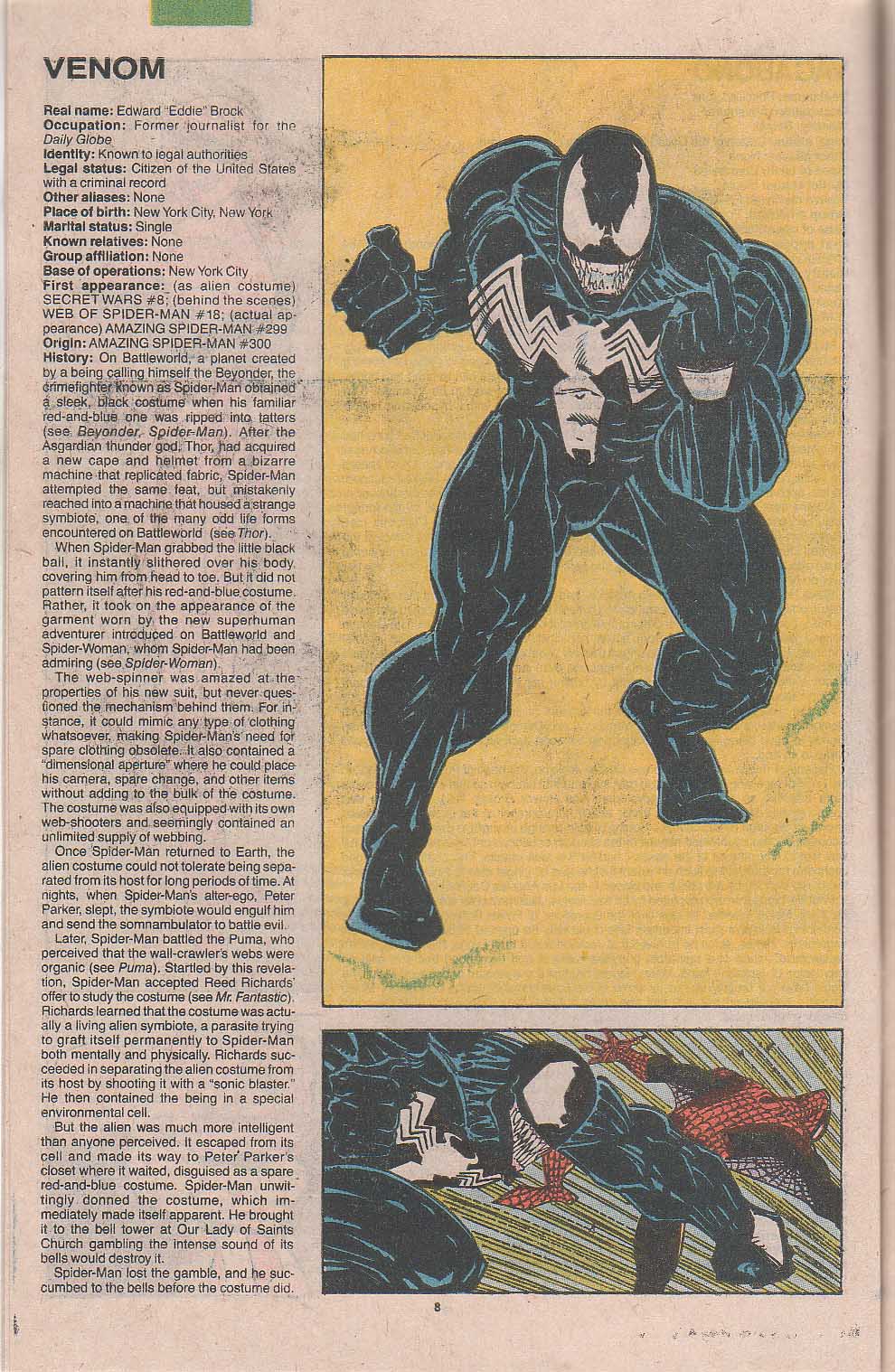 Read online The Official Handbook of the Marvel Universe: Update '89 comic -  Issue #8 - 36