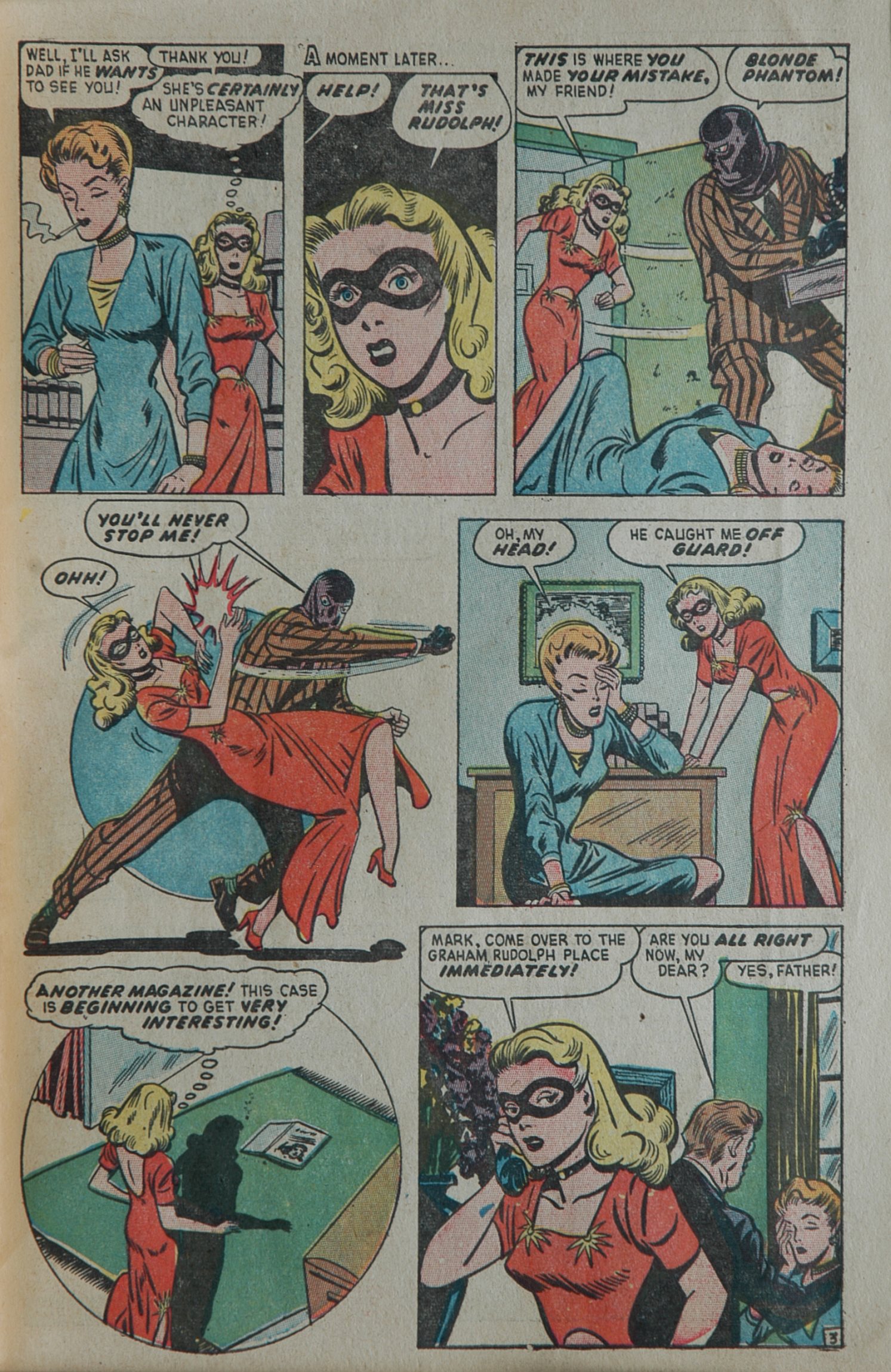 Read online Blonde Phantom Comics comic -  Issue #18 - 31