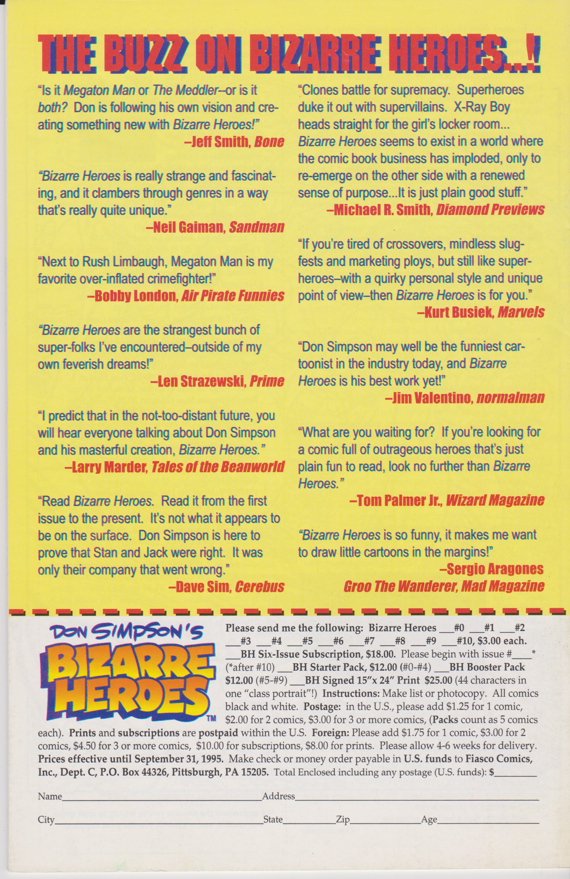 Read online Don Simpson's Bizarre Heroes comic -  Issue #10 - 28