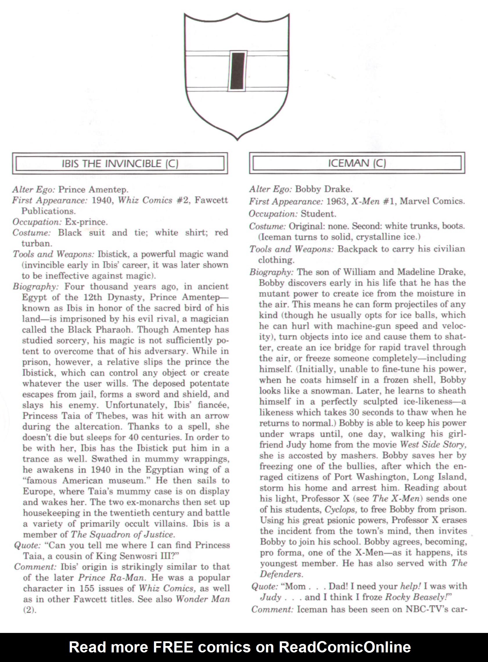 Read online The Encyclopedia of Superheroes comic -  Issue # TPB (Part 2) - 67