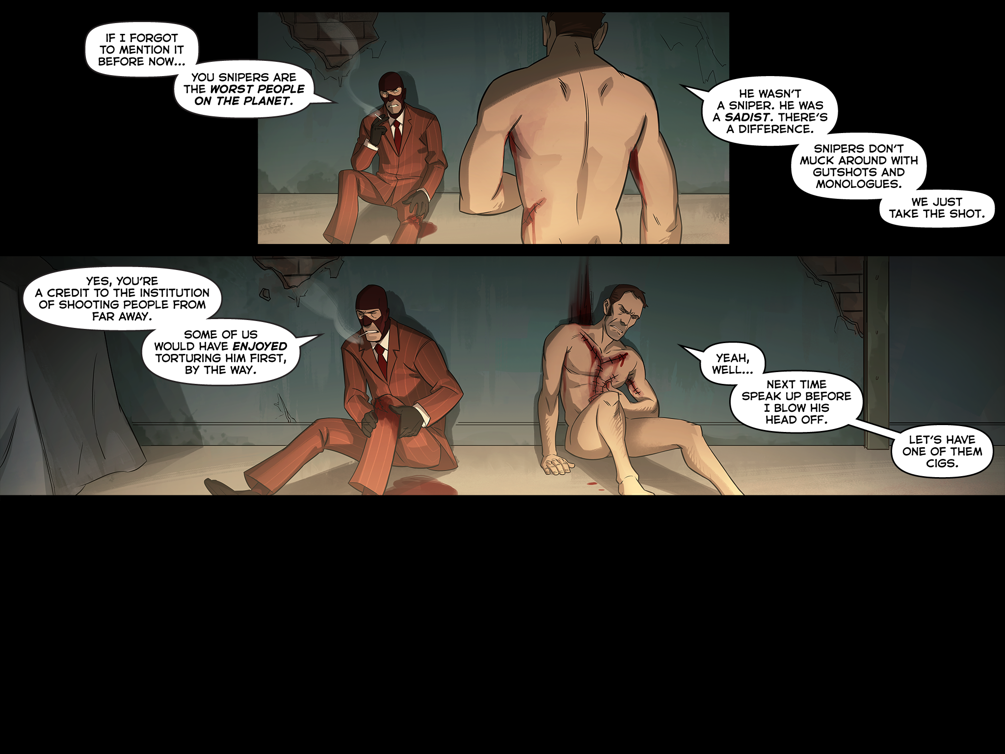 Read online Team Fortress 2 comic -  Issue #6 - 84