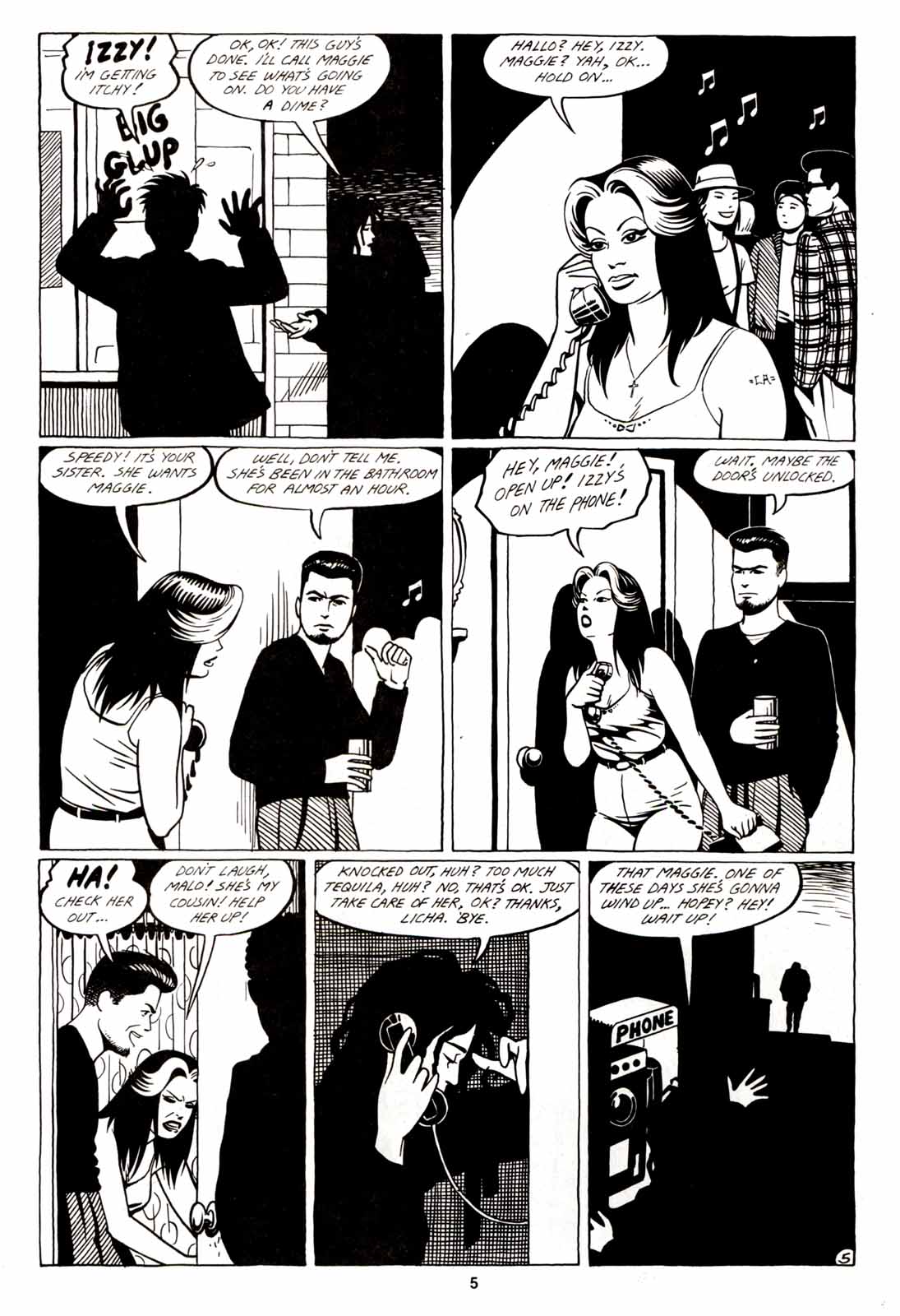 Read online Love and Rockets (1982) comic -  Issue #5 - 7