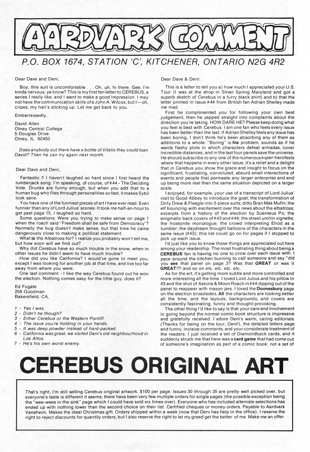 Read online Cerebus comic -  Issue #46 - 29