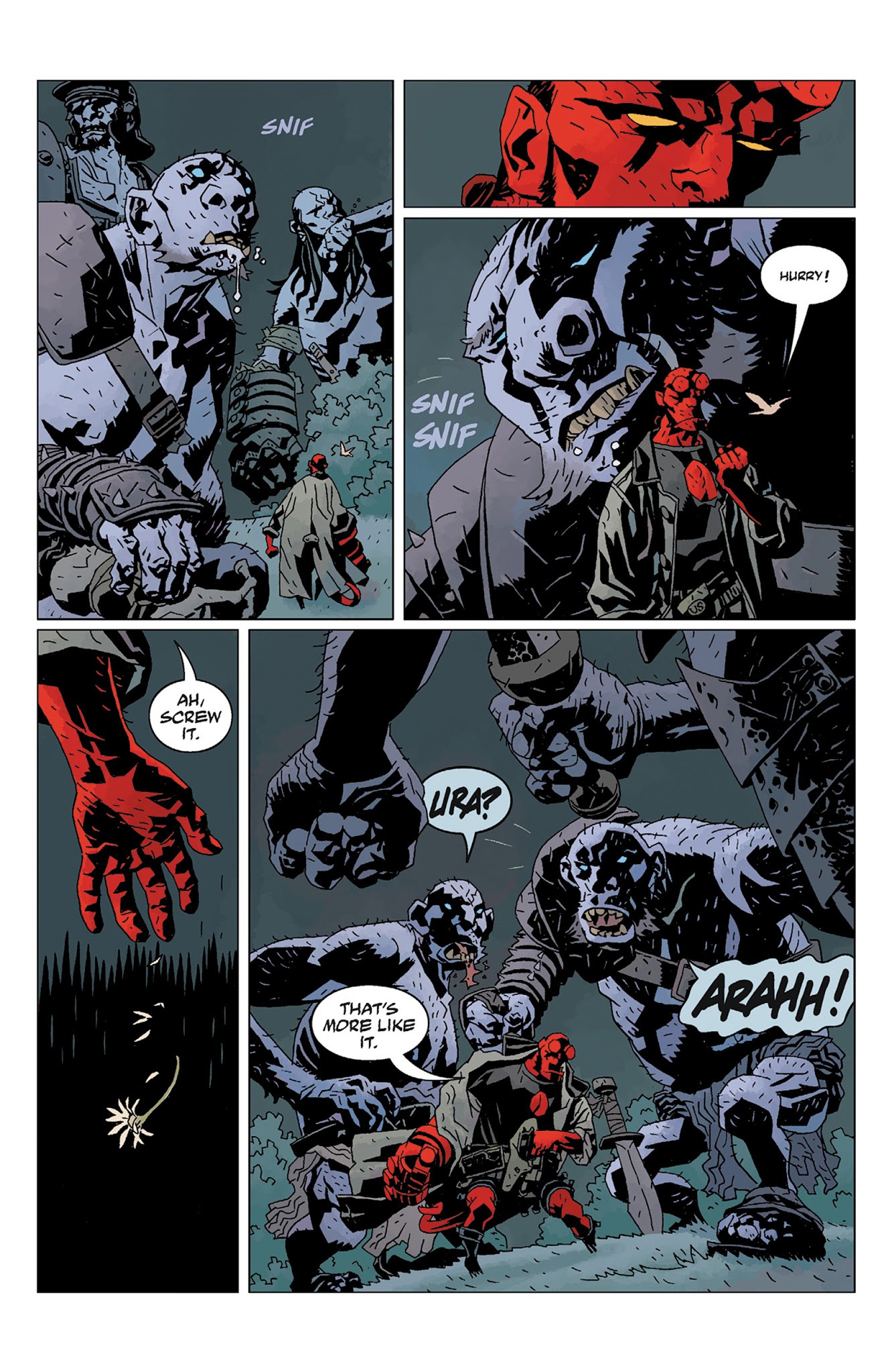 Read online Hellboy: The Wild Hunt comic -  Issue # TPB - 42