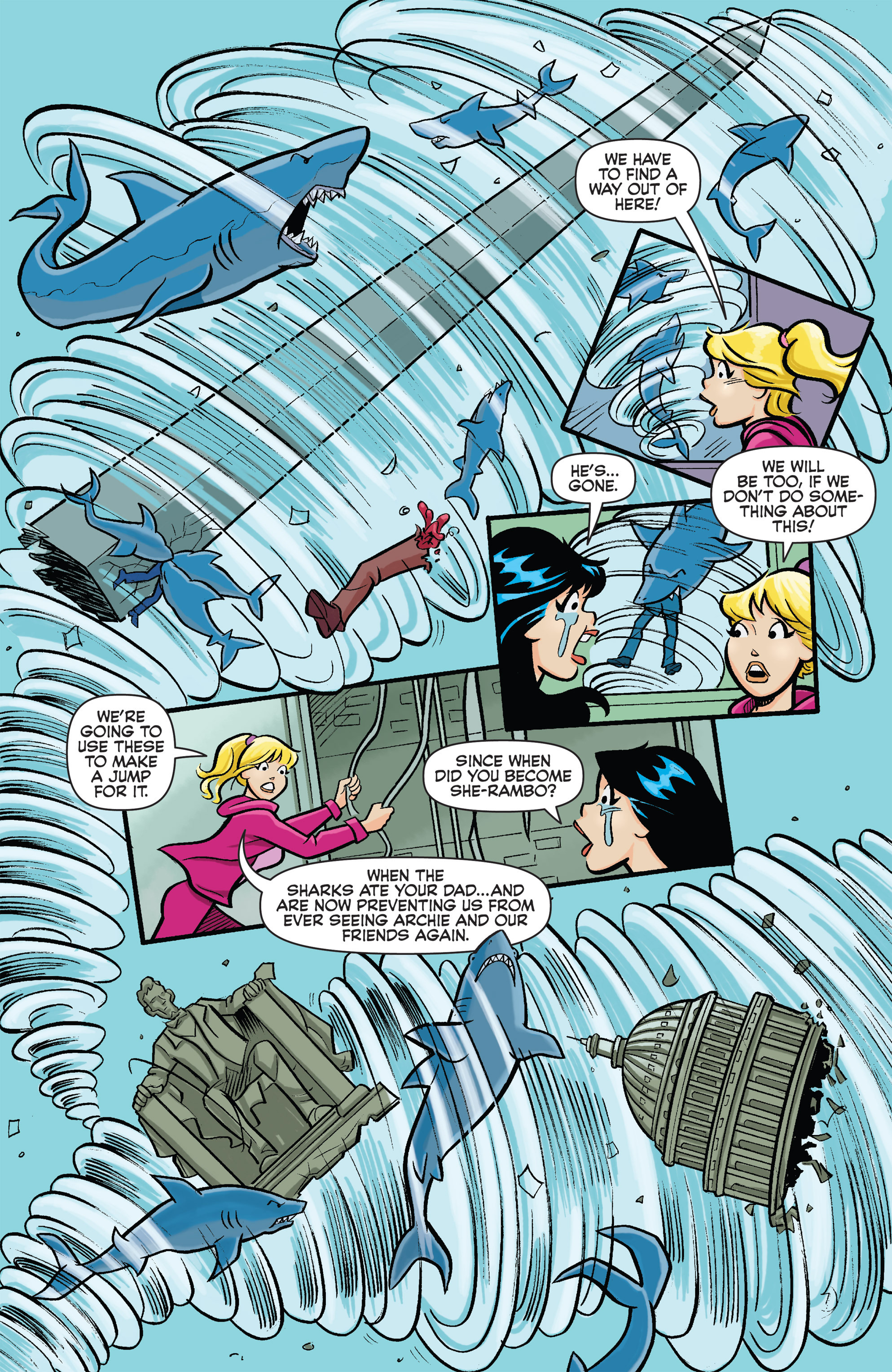 Read online Archie vs. Sharknado comic -  Issue #Archie vs. Sharknado Full - 8