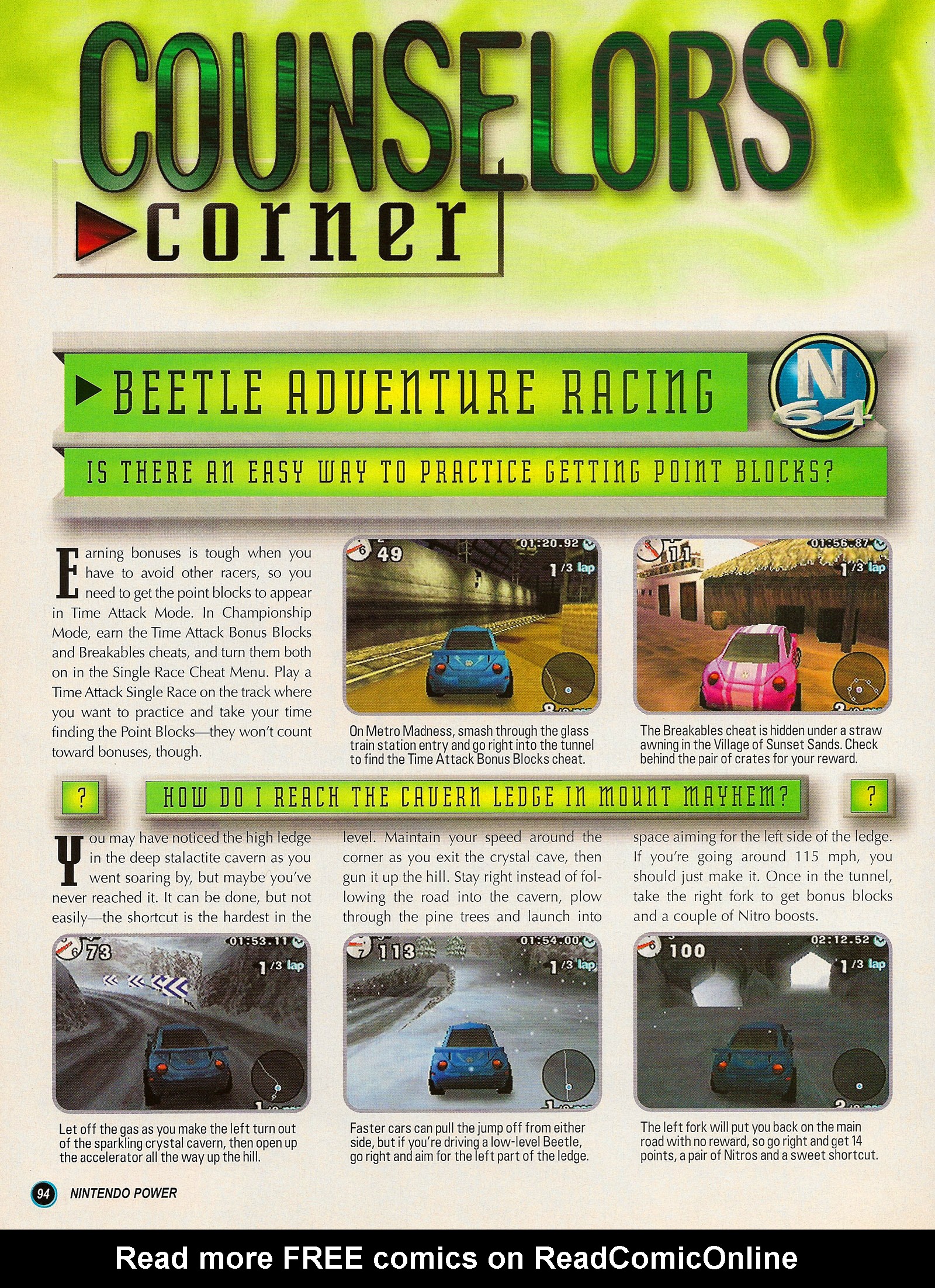 Read online Nintendo Power comic -  Issue #121 - 102