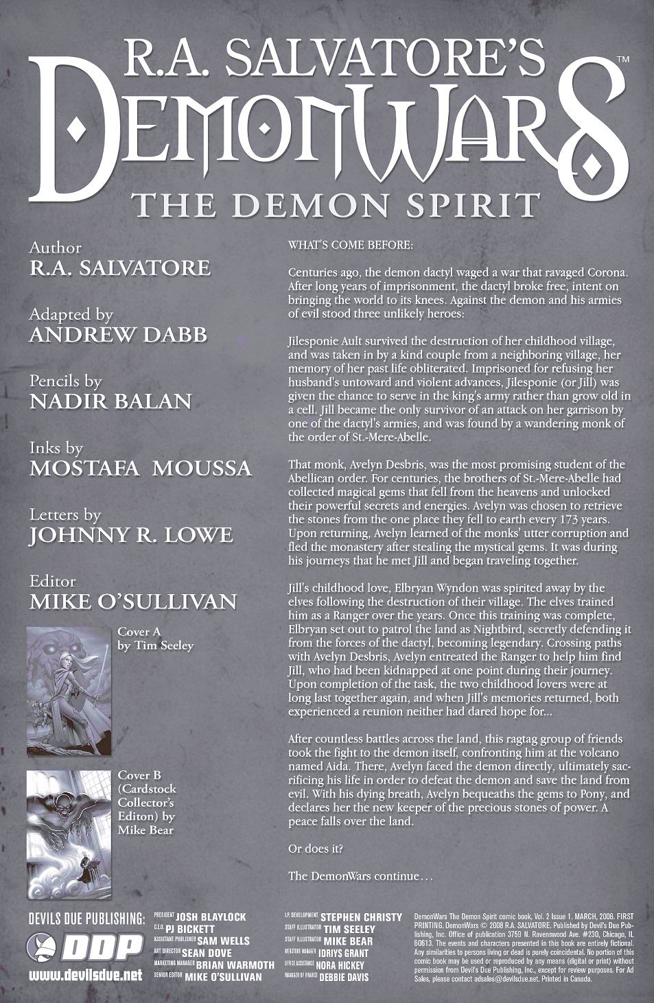 Read online DemonWars: The Demon Spirit comic -  Issue #1 - 2