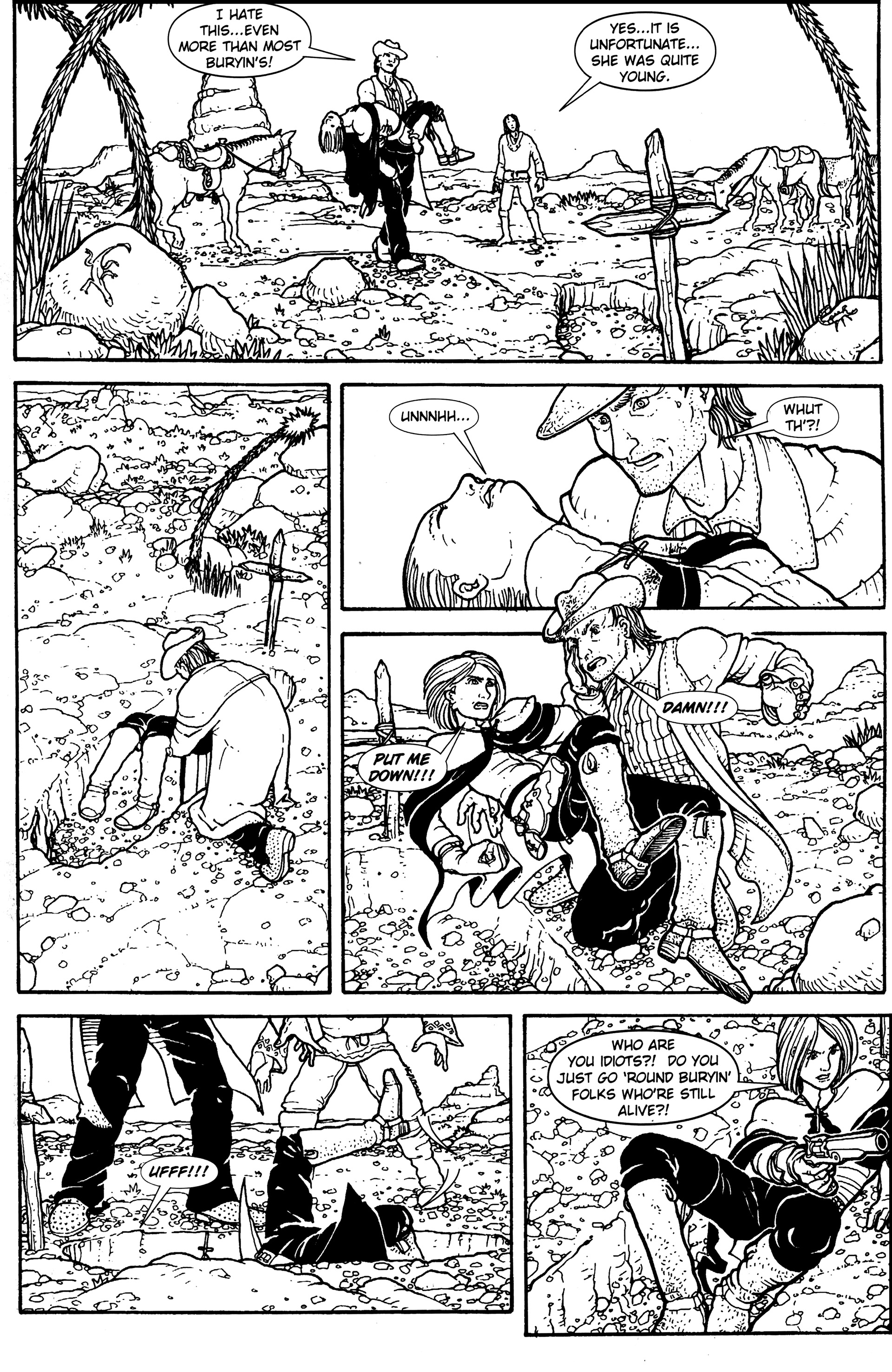 Read online Warrior Nun: Black & White comic -  Issue #13 - 10