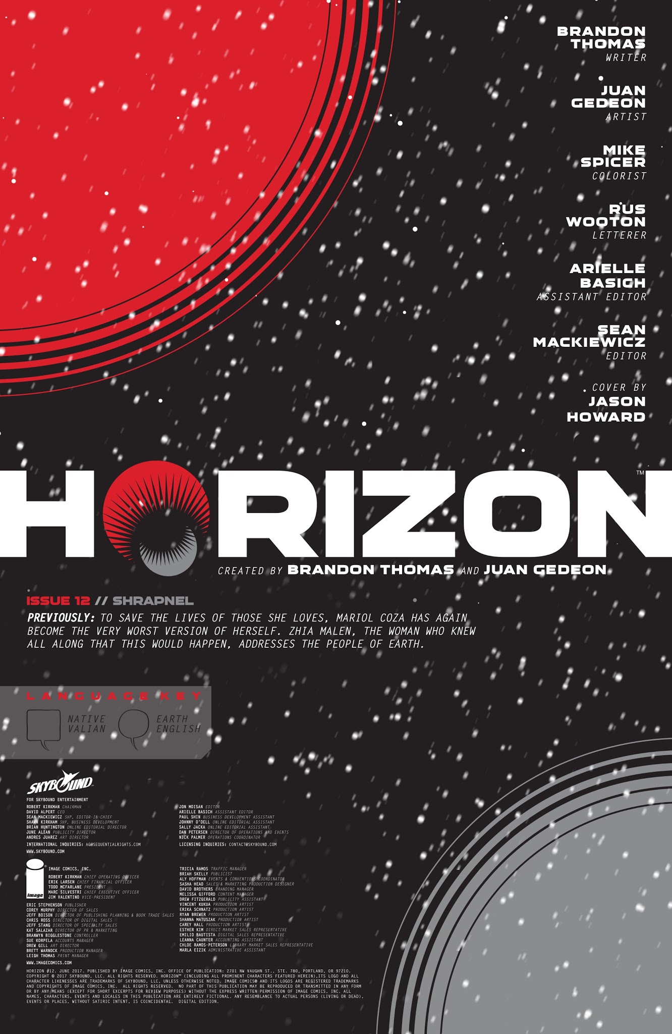 Read online Horizon comic -  Issue #12 - 2