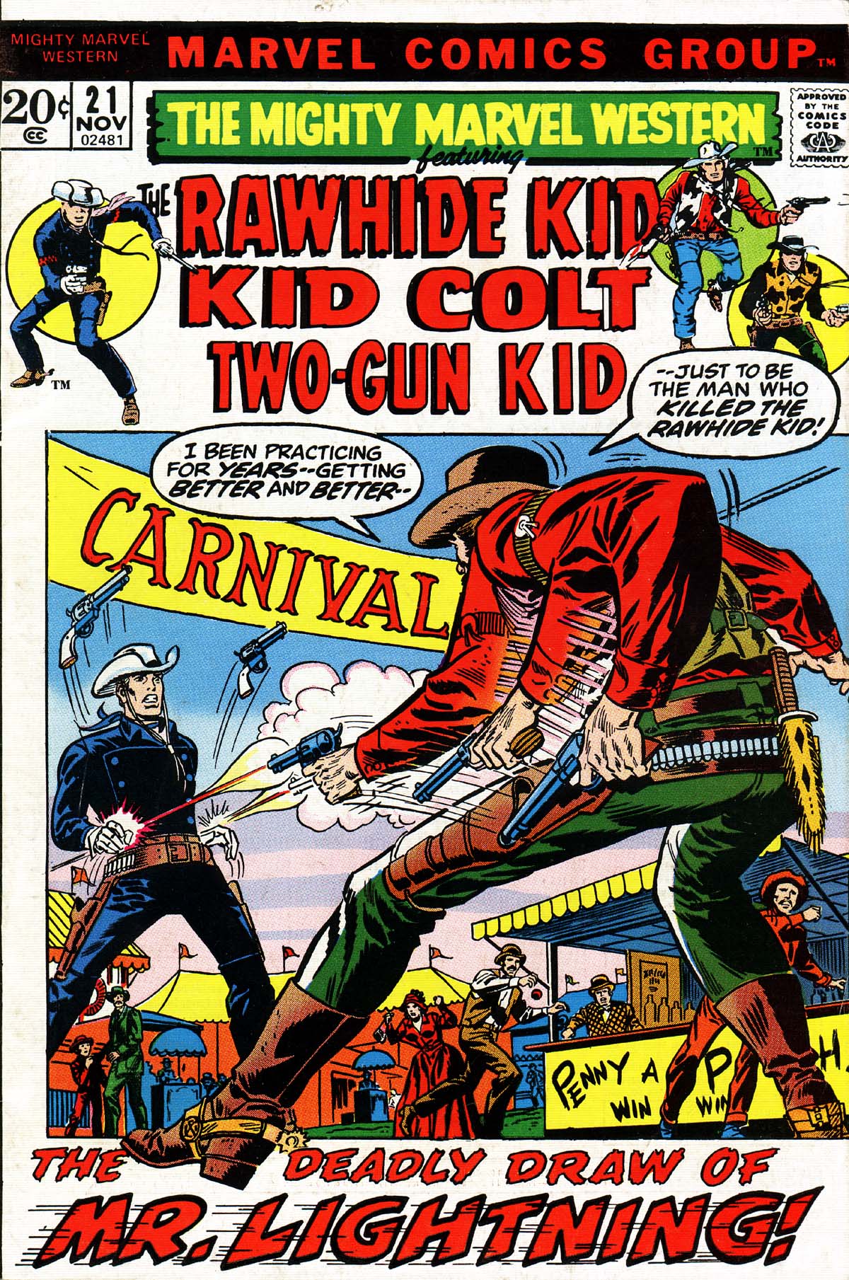 Read online The Mighty Marvel Western comic -  Issue #21 - 1