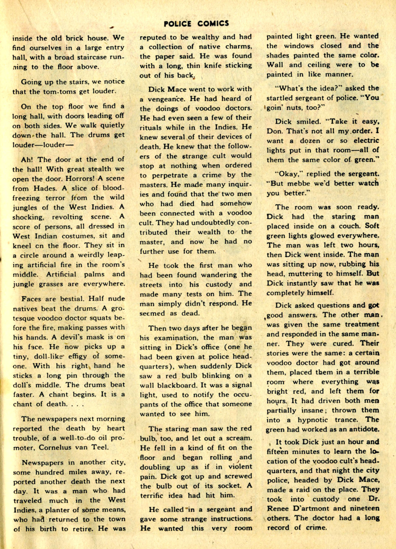 Read online Police Comics comic -  Issue #30 - 39