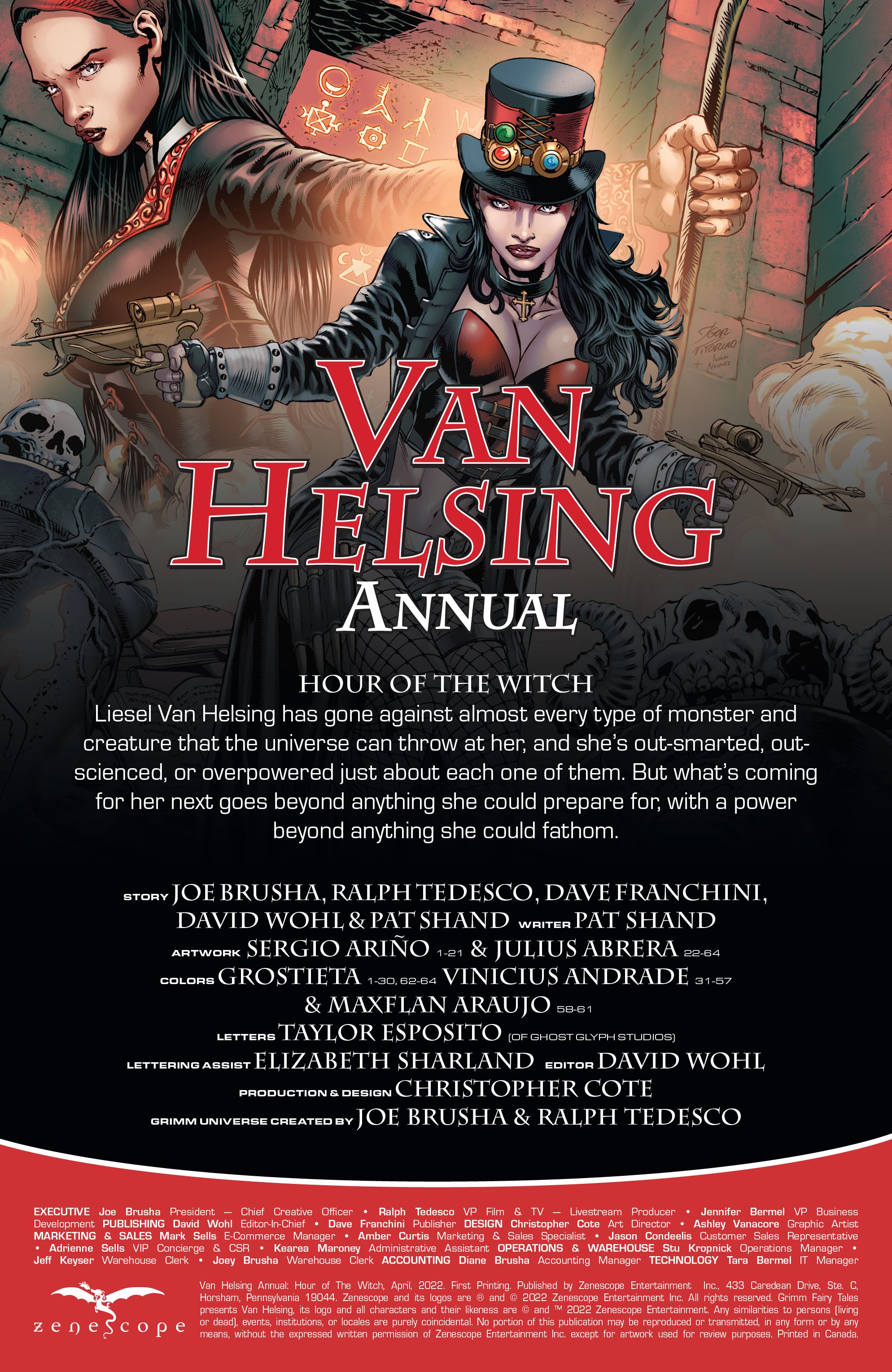 Read online Van Helsing Annual: Hour of the Witch comic -  Issue # Full - 2